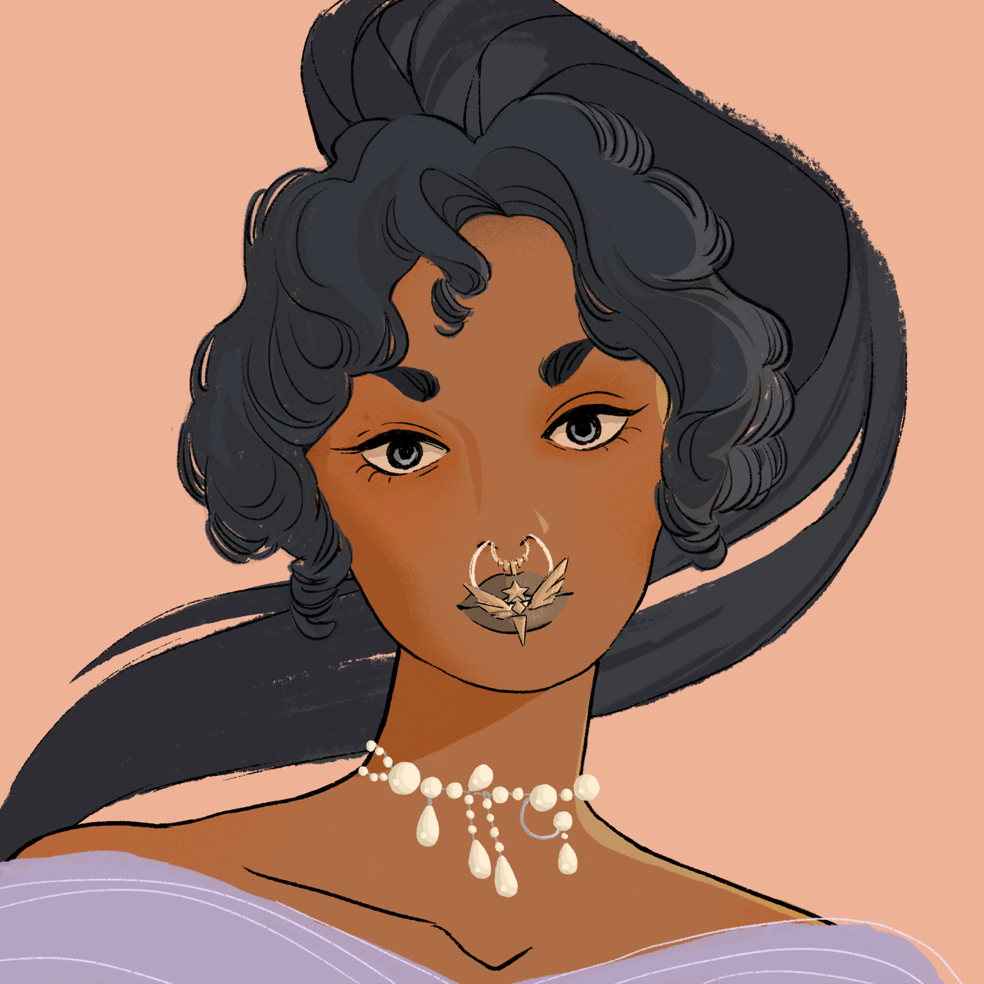 a portrait of Sapphire spangle