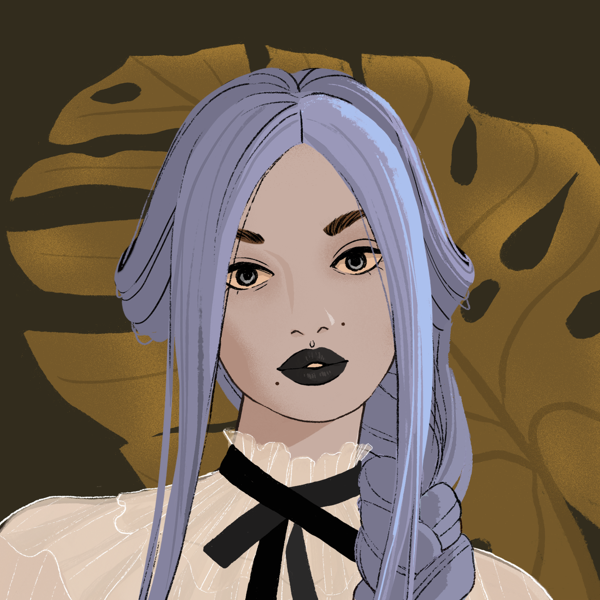 a portrait of Acacia, the malevolent headstone