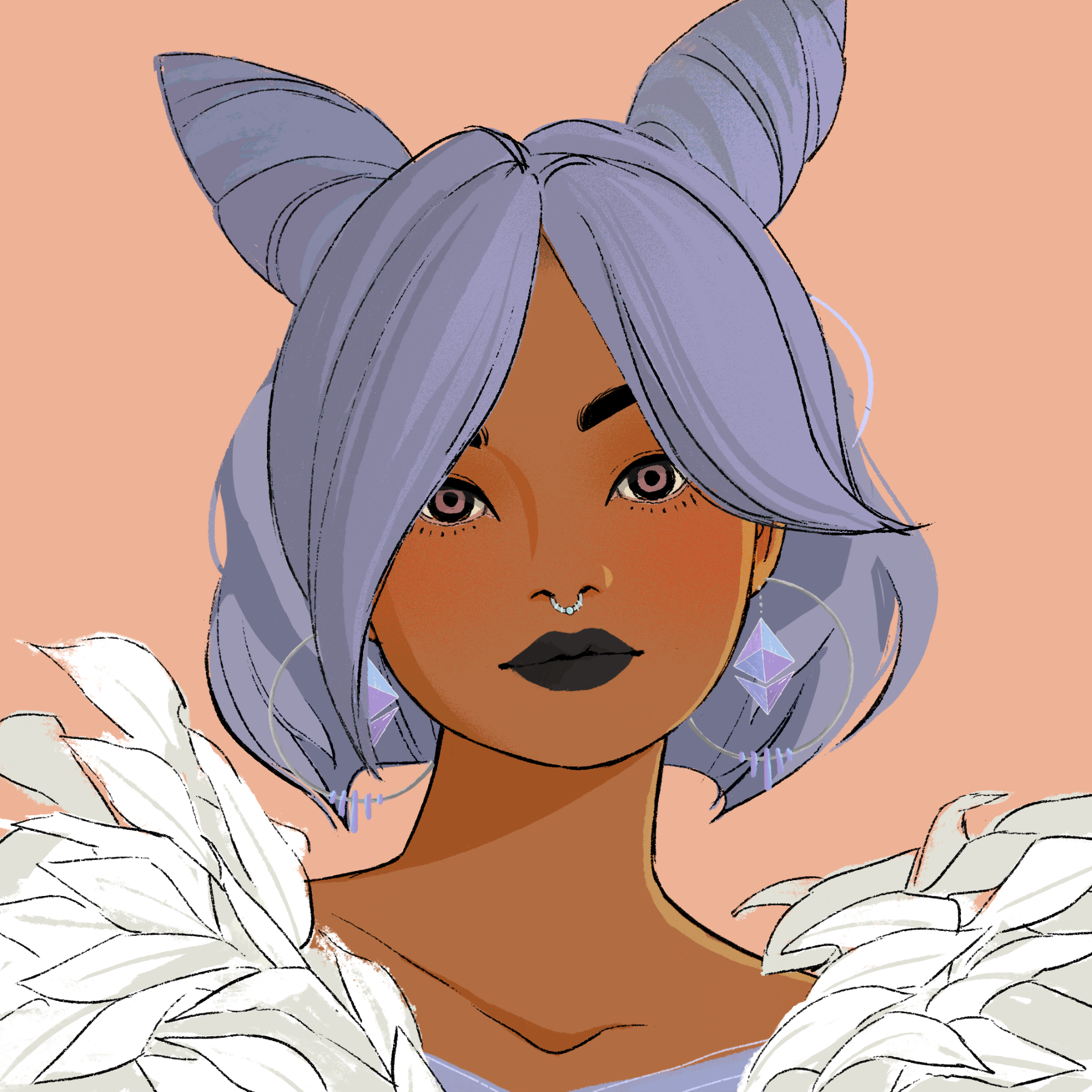 a portrait of Vivace the bewitching