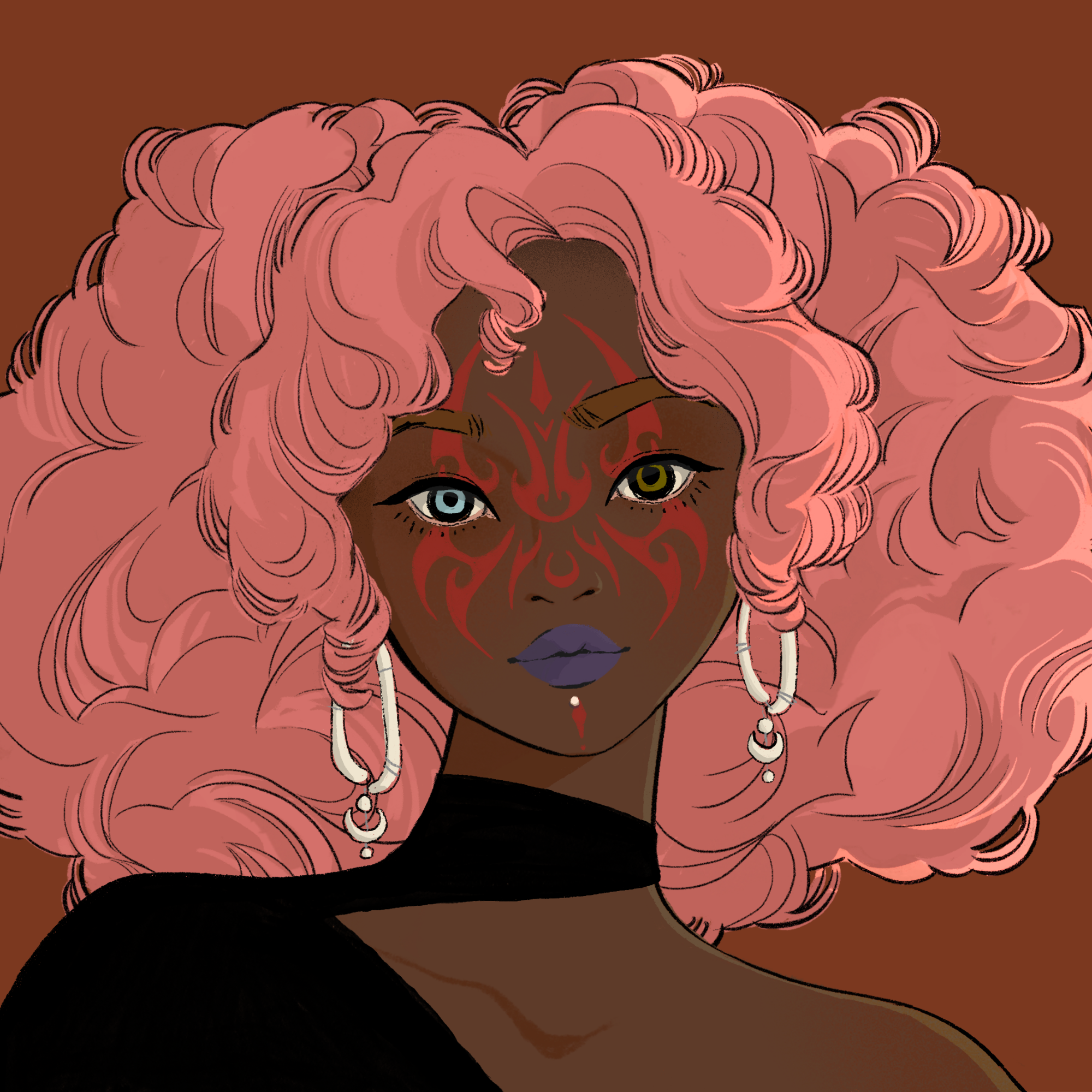 a portrait of Tiatia, the vicious feud