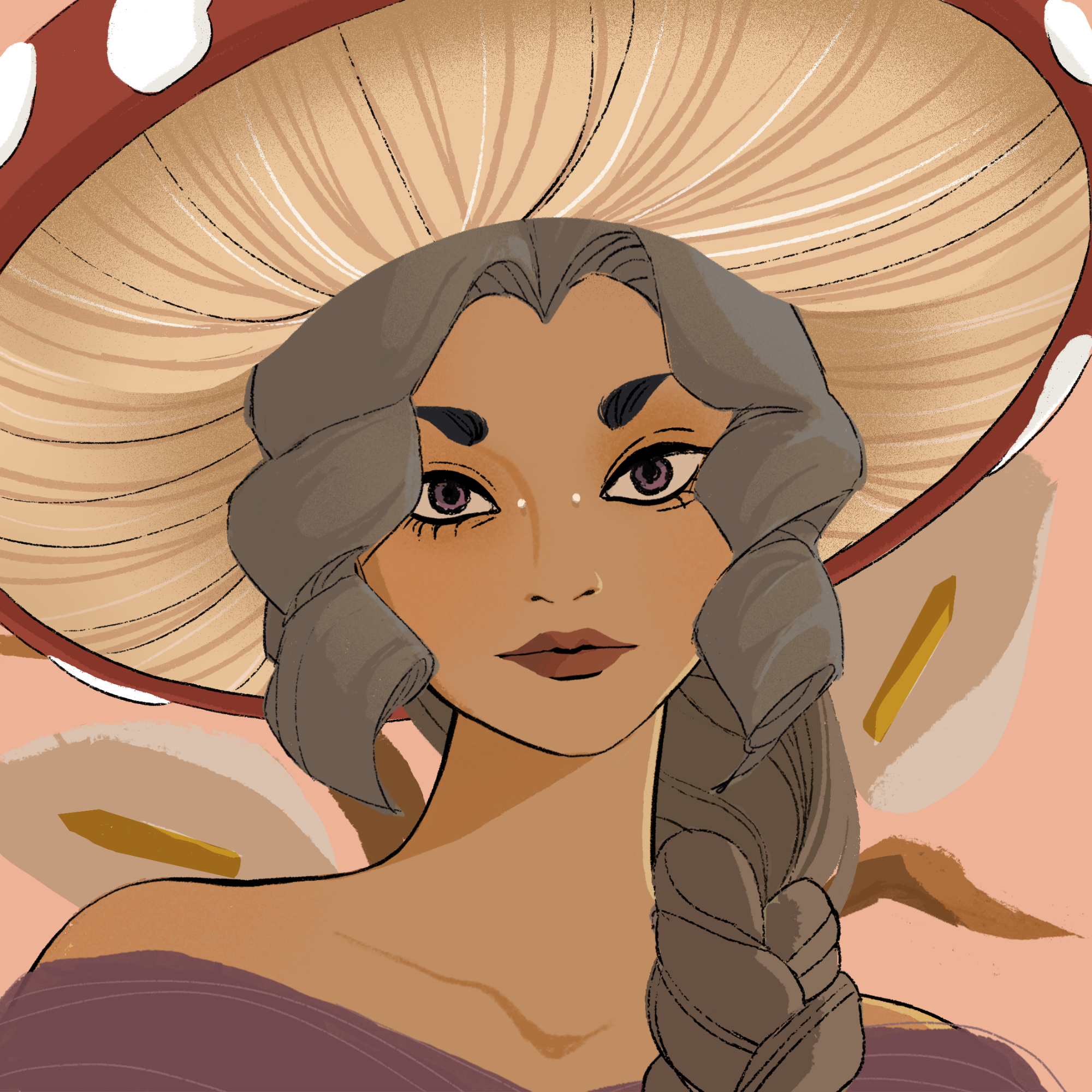 a portrait of Frisee the variegated