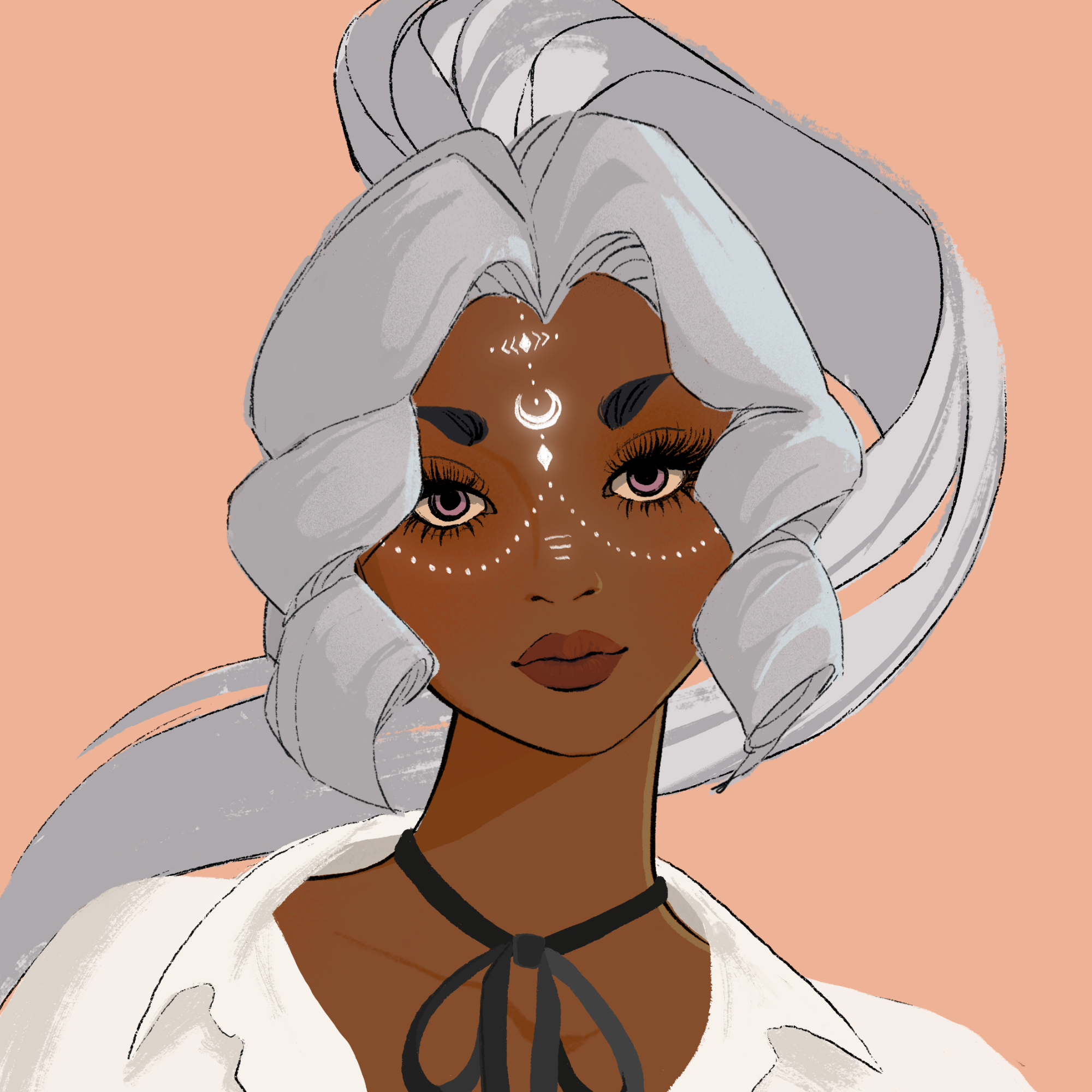 a portrait of Sunflower, the flaxen muffin