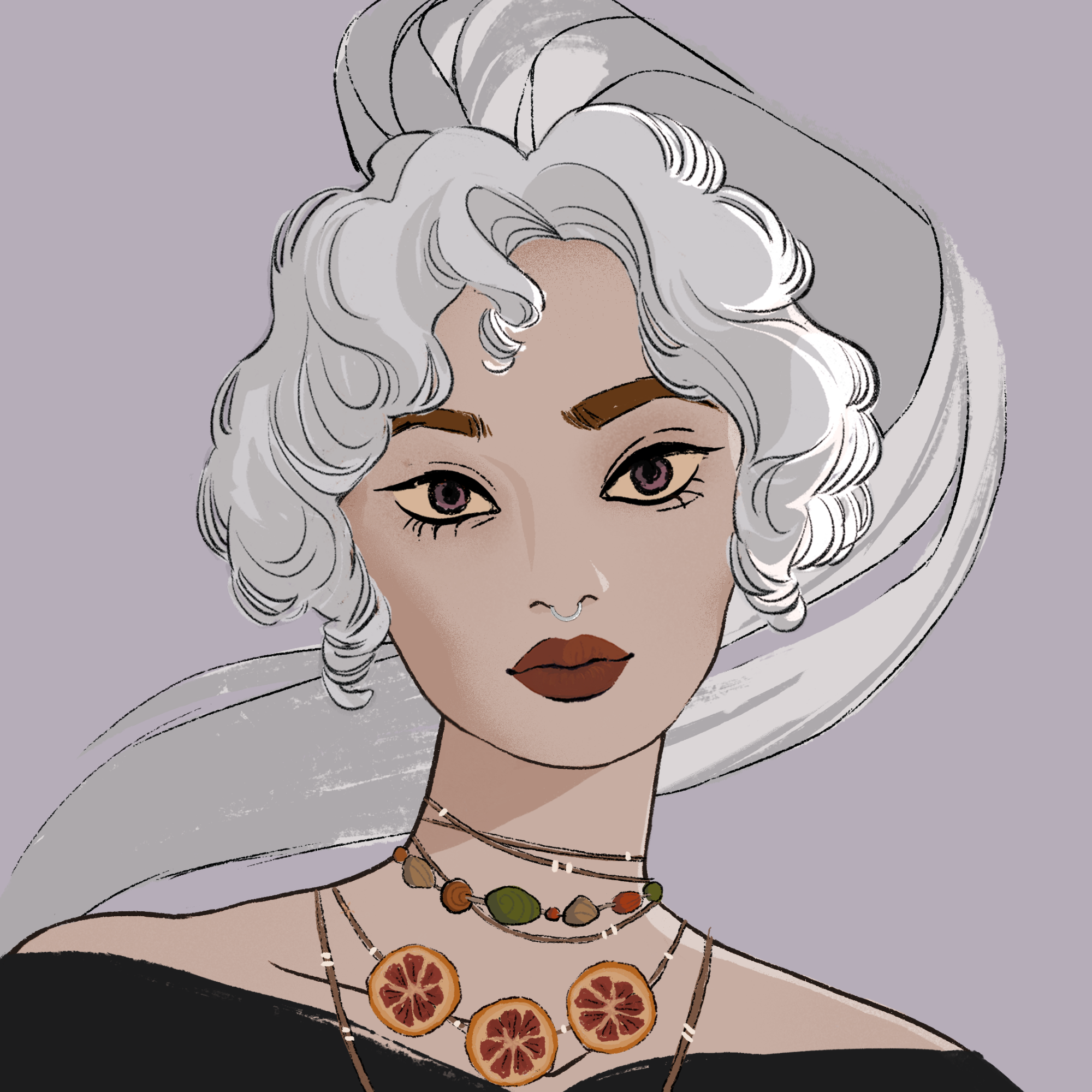 a portrait of Granny oregano