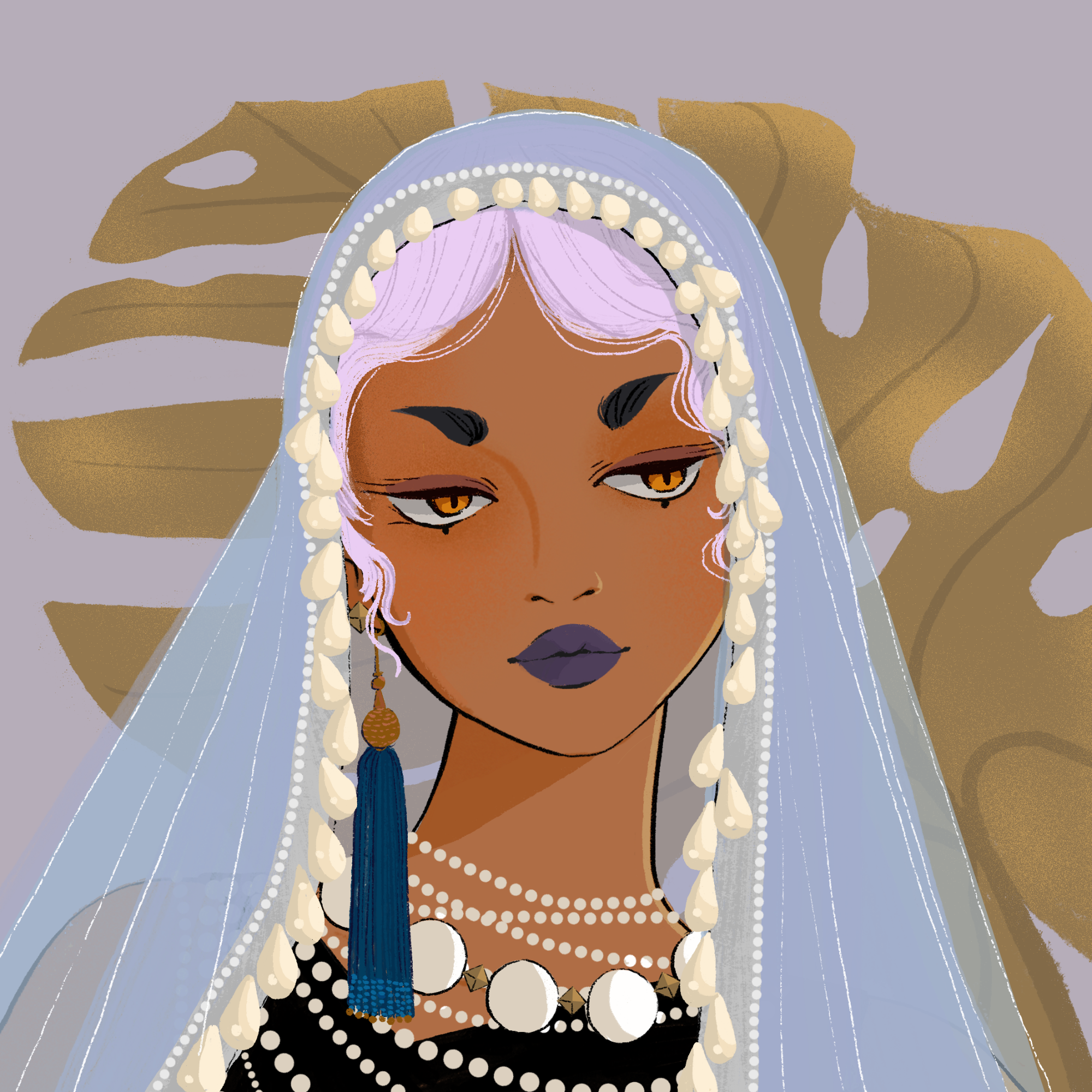a portrait of Civet, the chic throne