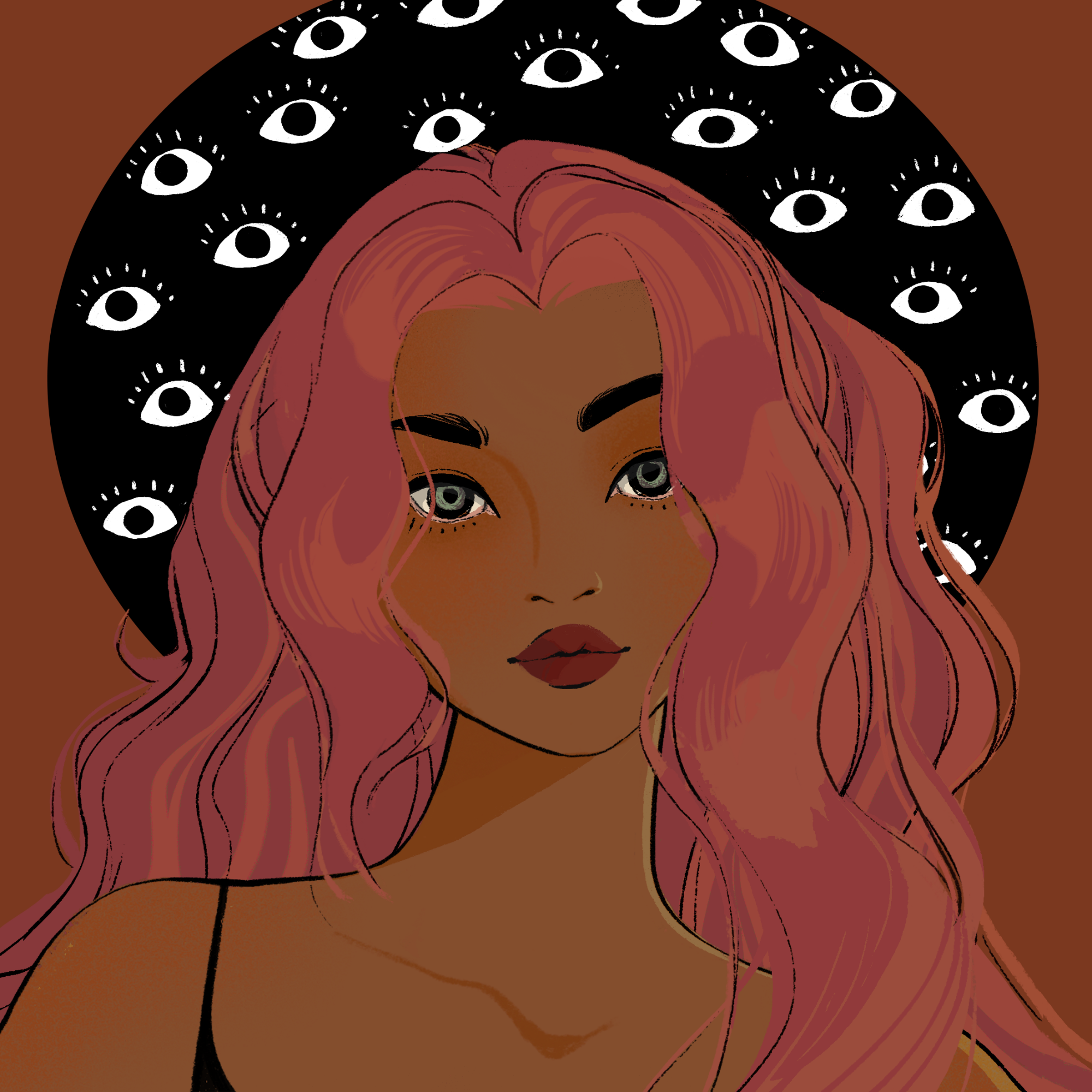 a portrait of Toadstool, the sandalled basket