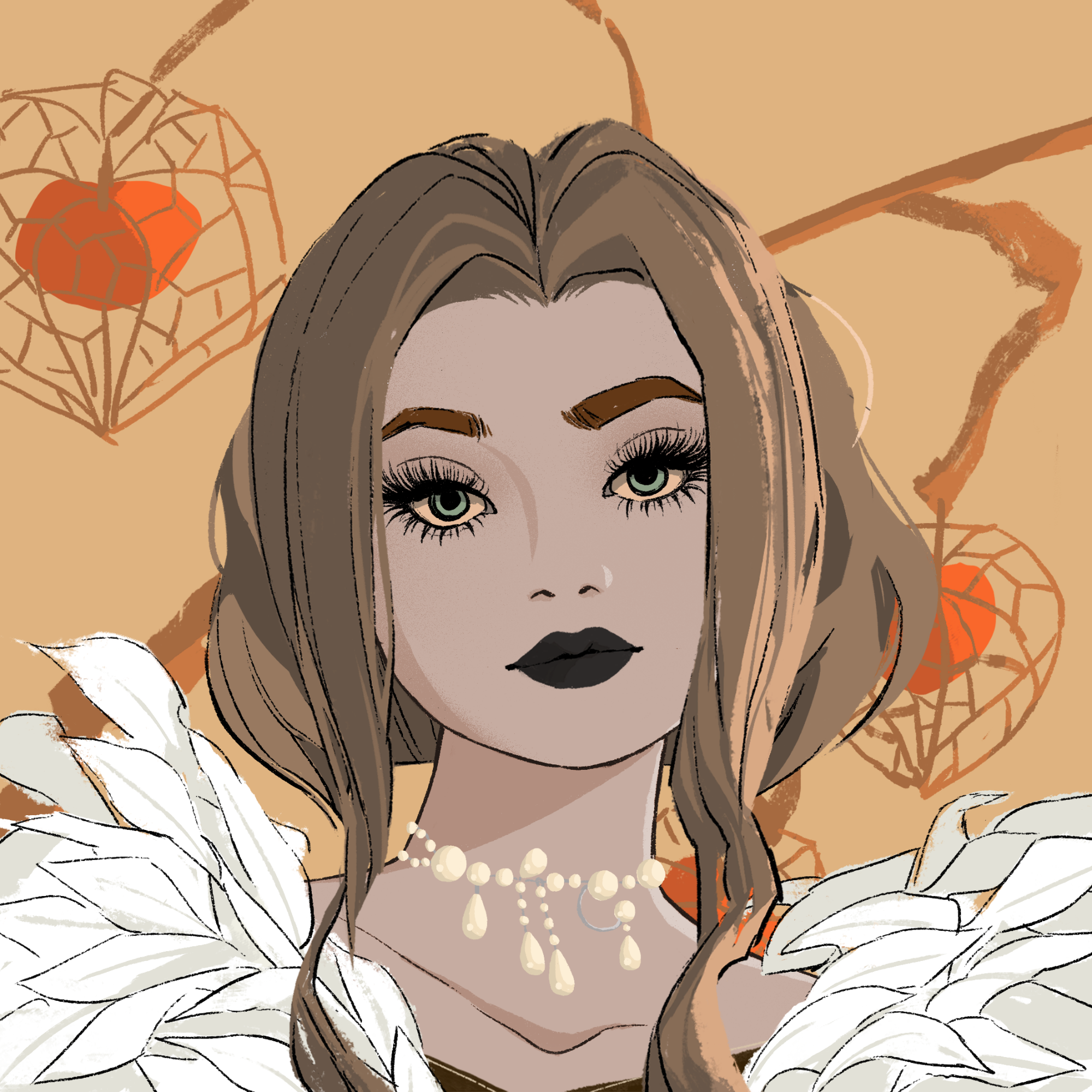 a portrait of Mademoiselle vivace