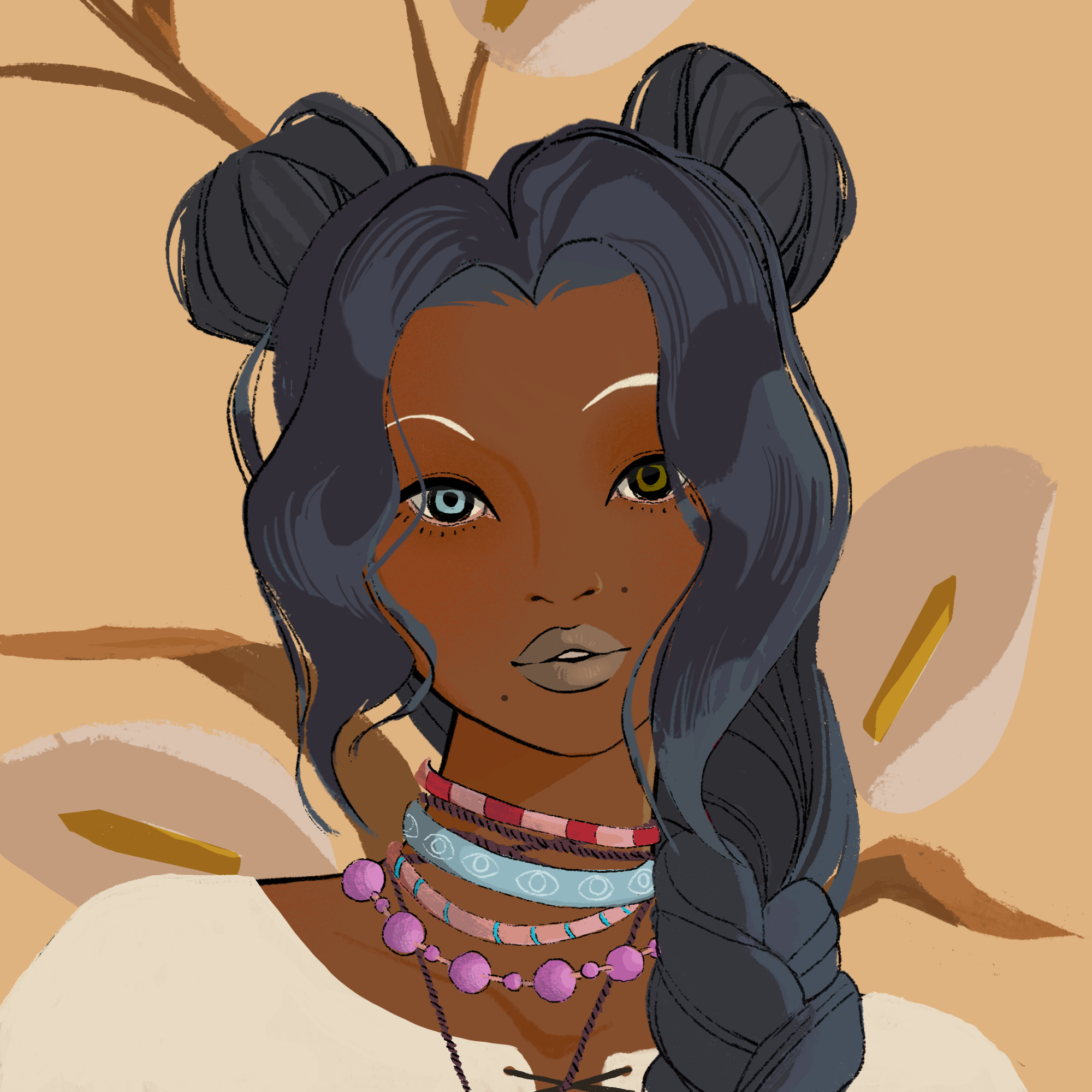 a portrait of Lady tangerine