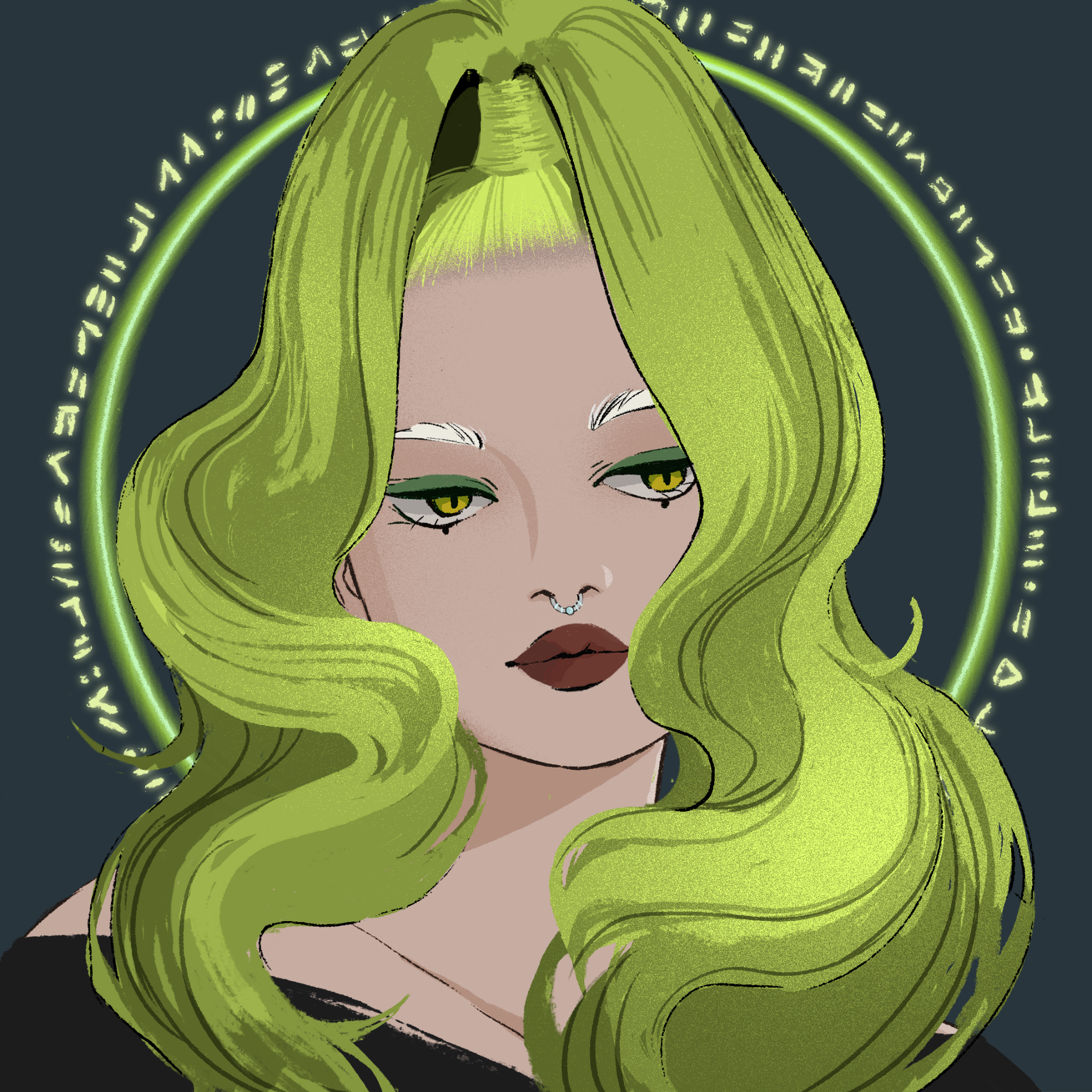 a portrait of Mars the abstract