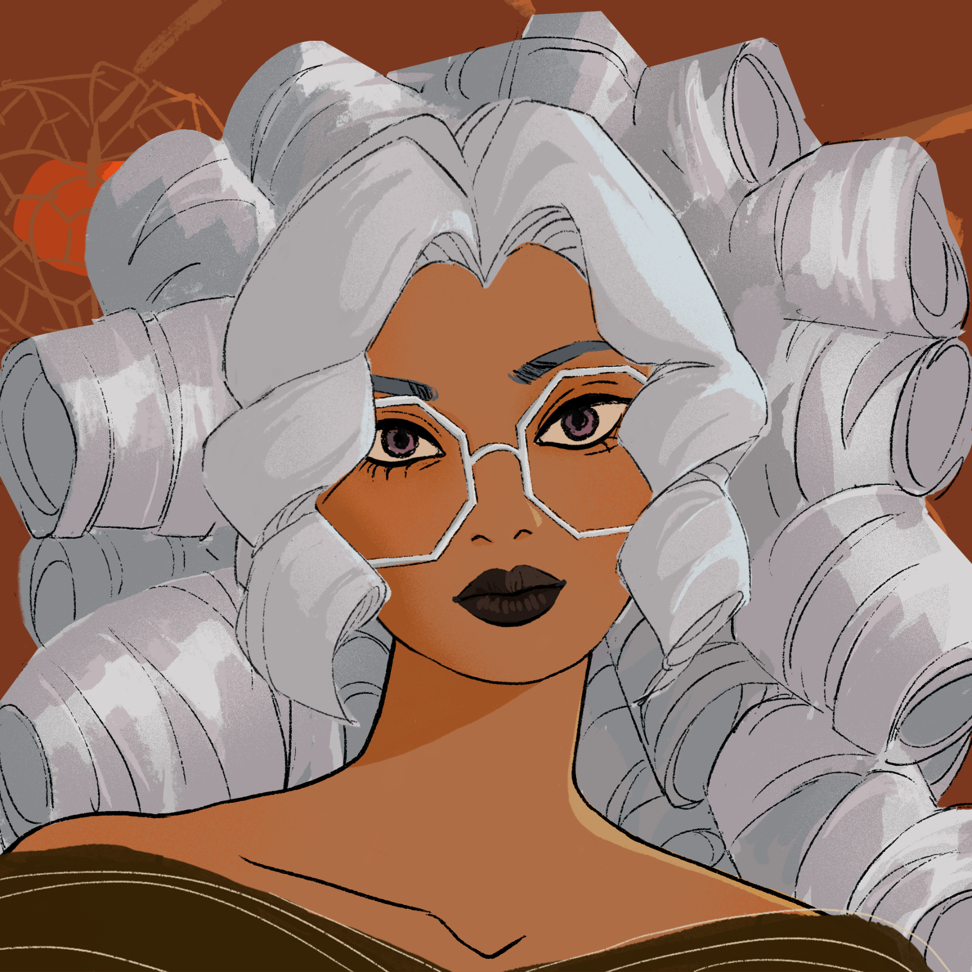 a portrait of Spearmint the hazel