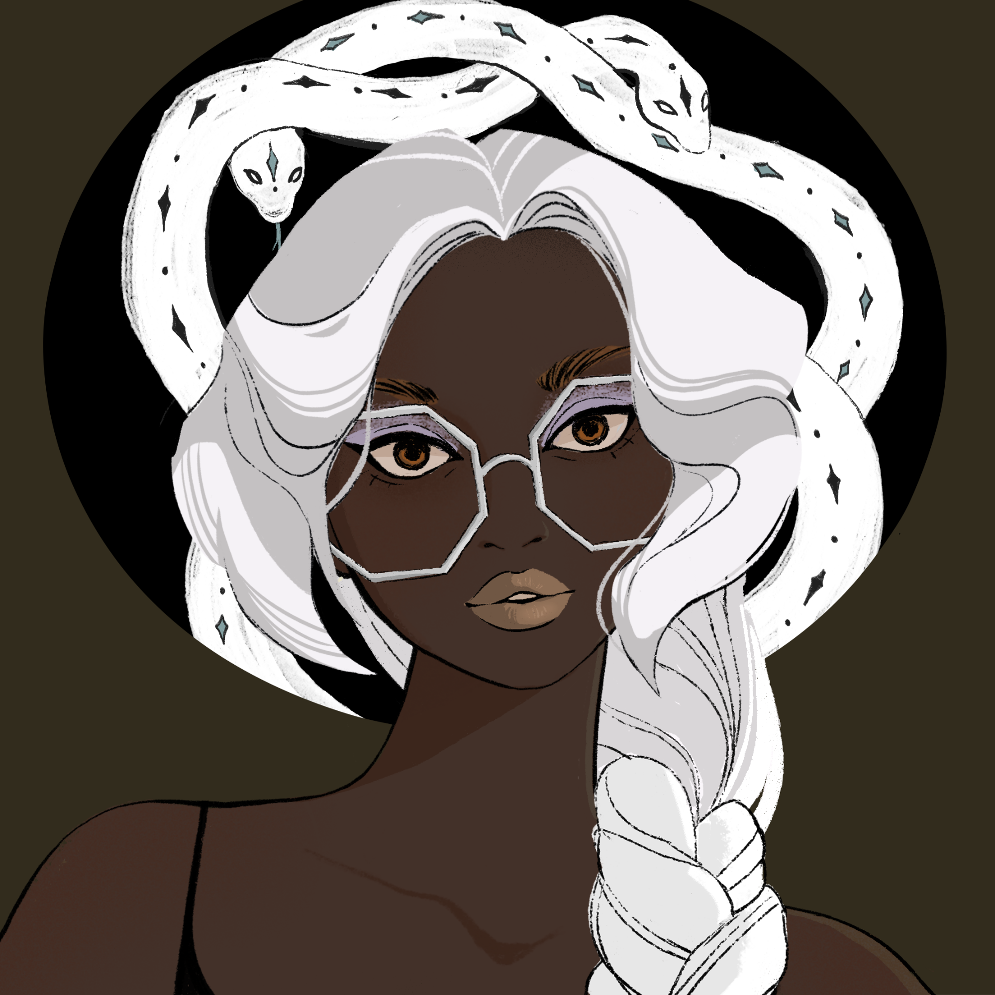 a portrait of Mugwort, the ample kettle