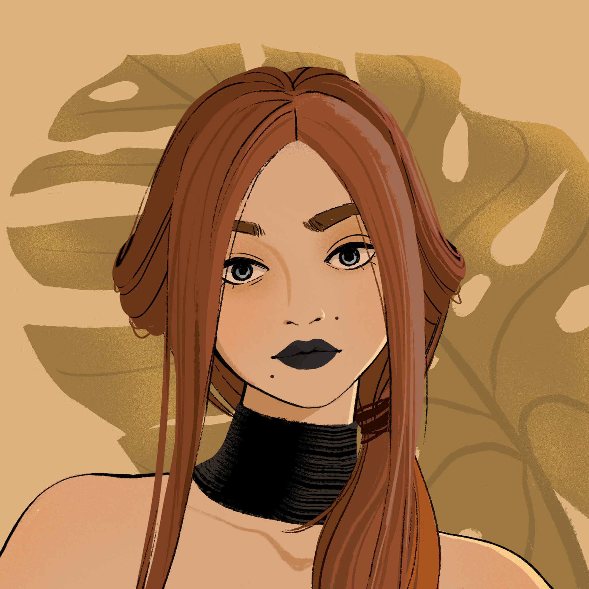 a portrait of Purpurin of the void