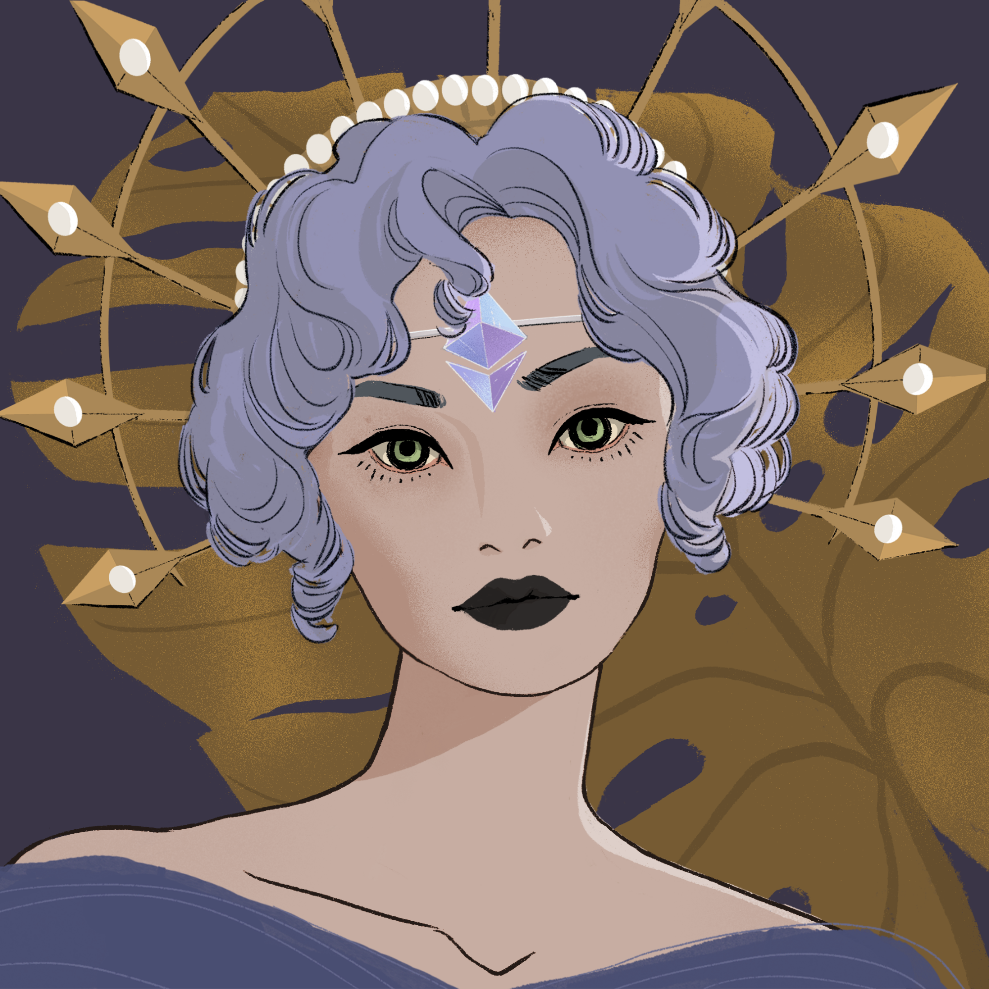 a portrait of Organza amulet