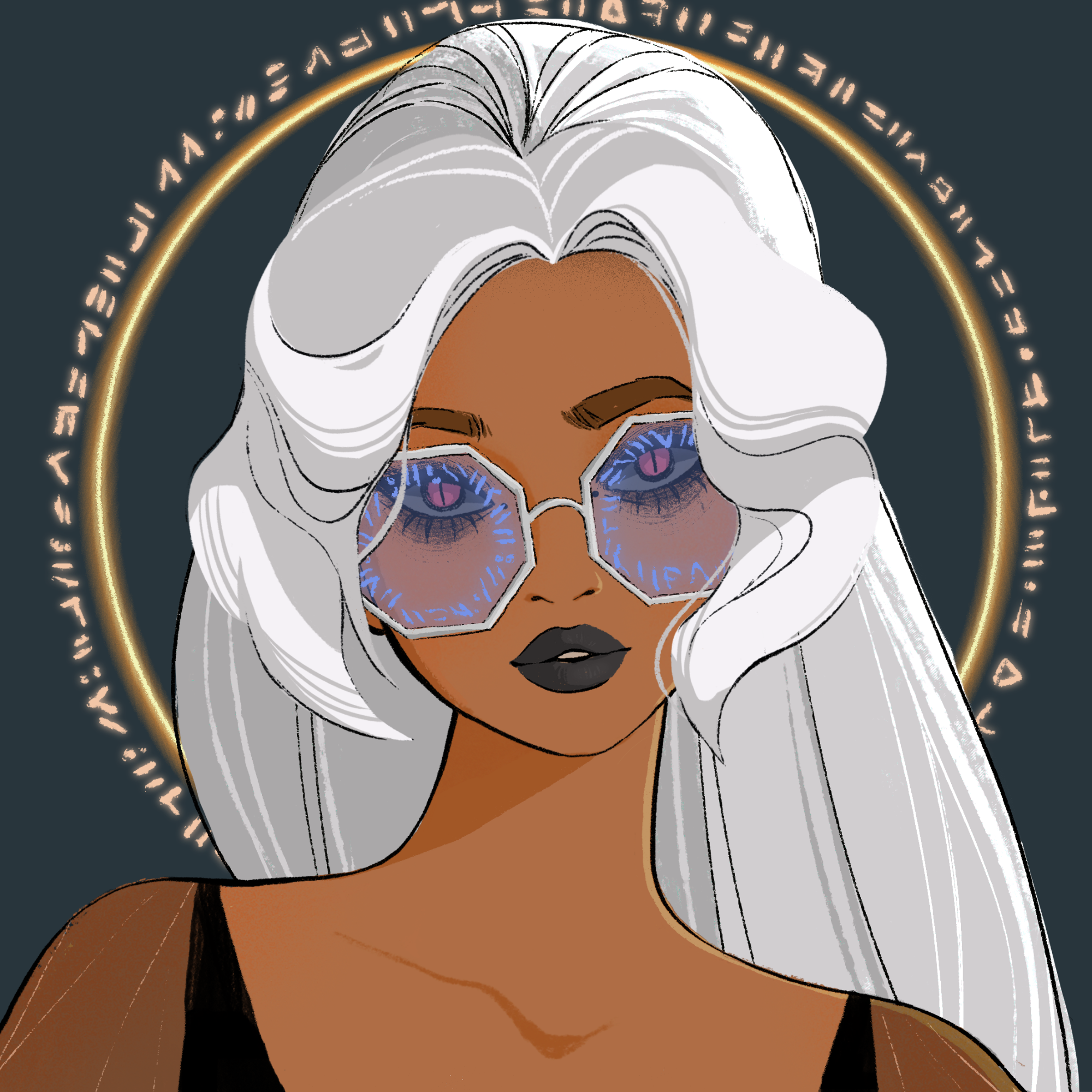 a portrait of Lyra, the derived angle