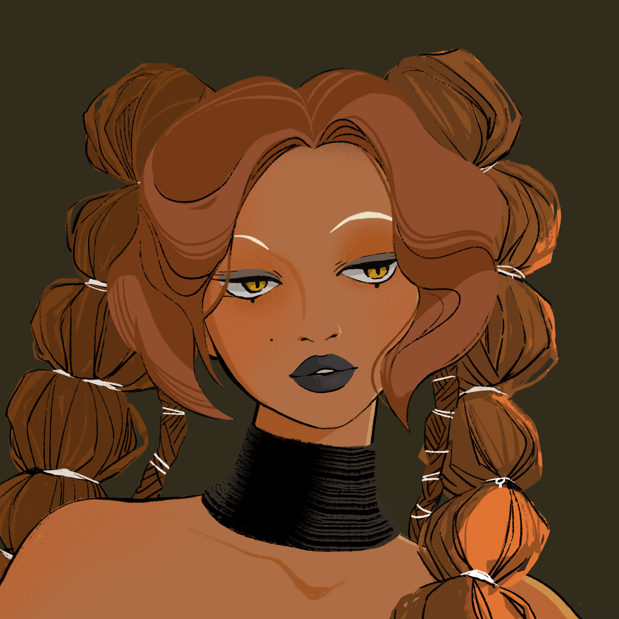 a portrait of Ash, the unstained sword