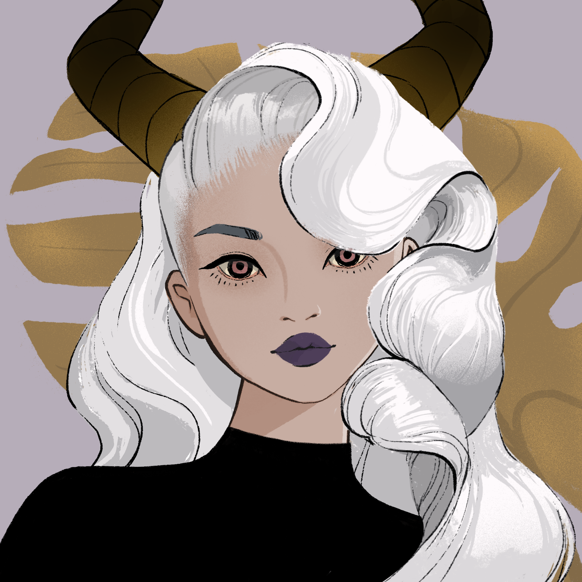 a portrait of Fuchsin of the void