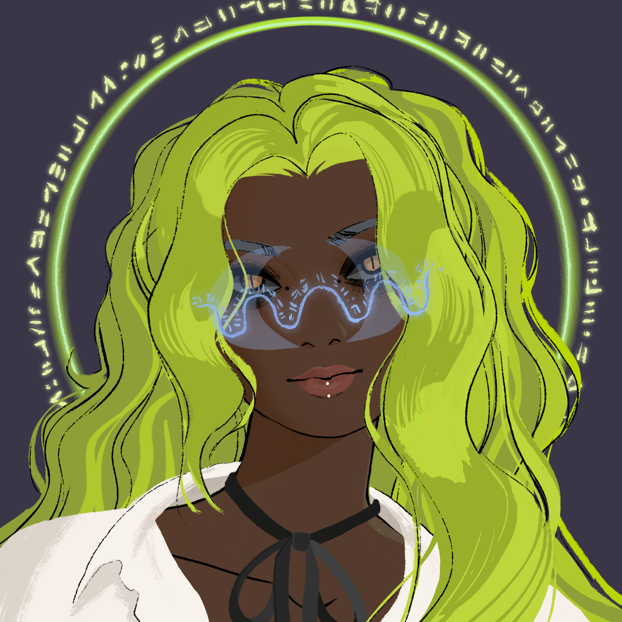 a portrait of Vulpecula, the literate parchment