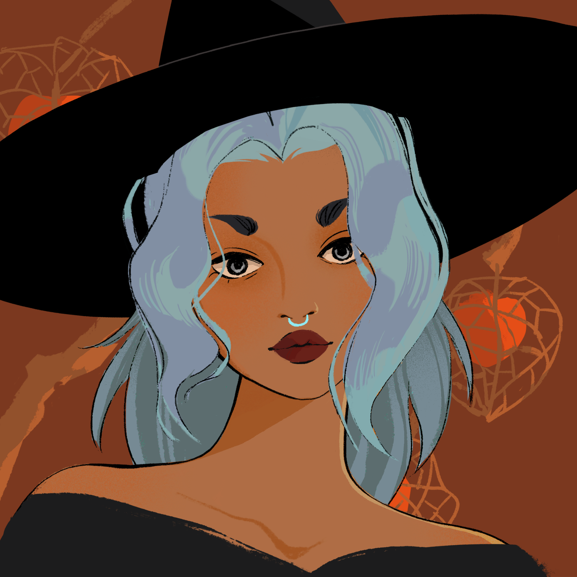 a portrait of Vesuvius, the strange charcoal