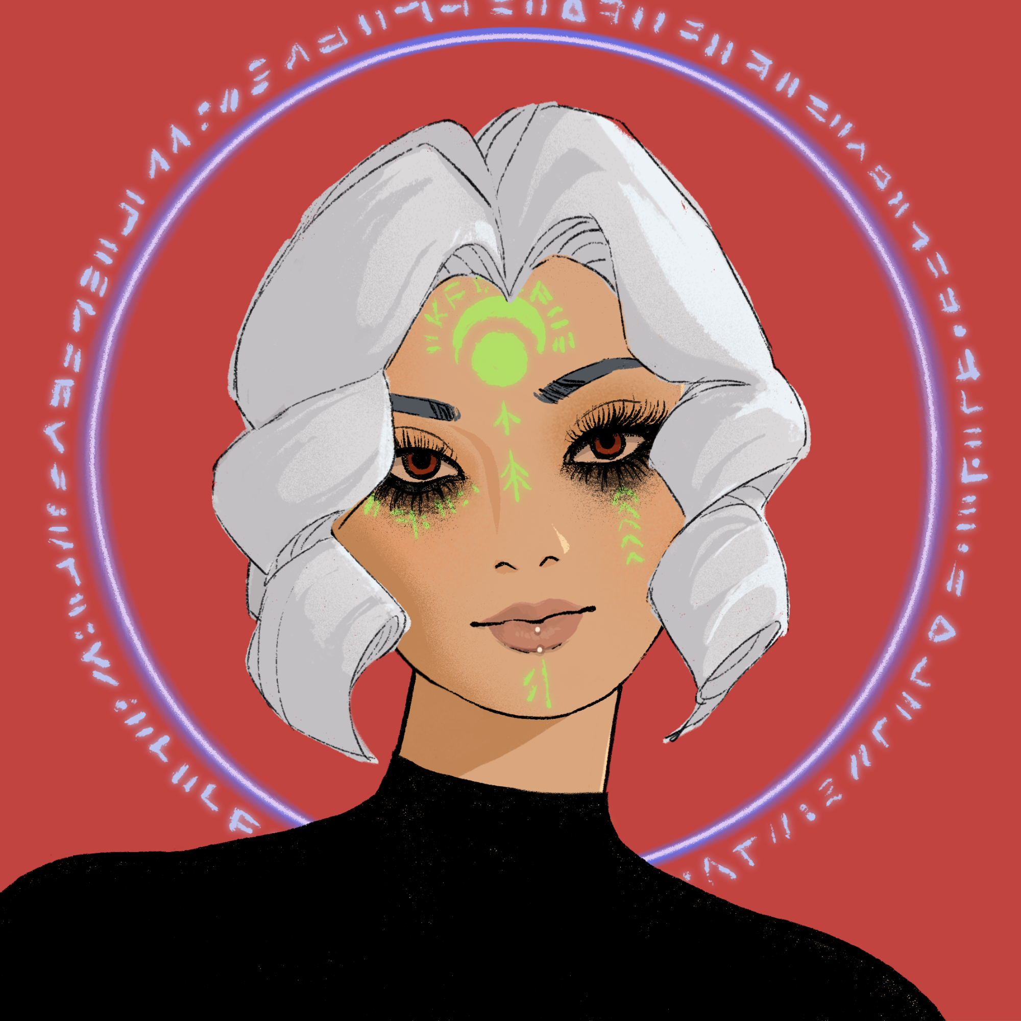 a portrait of Ara the relentless