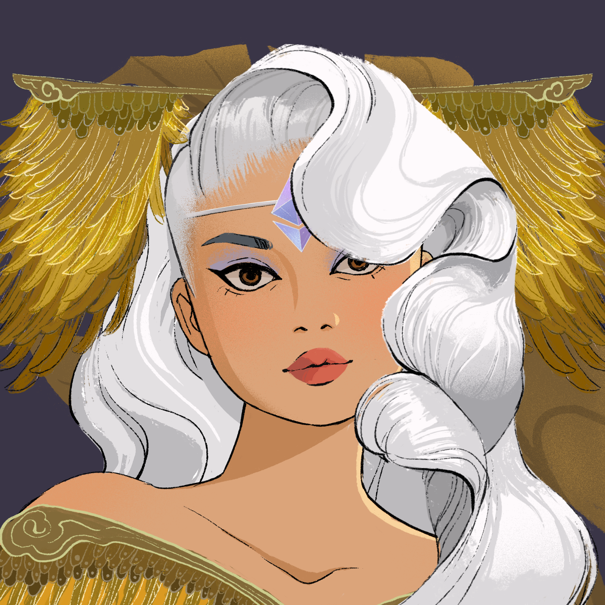 a portrait of Moonstone, the thrilling macaron