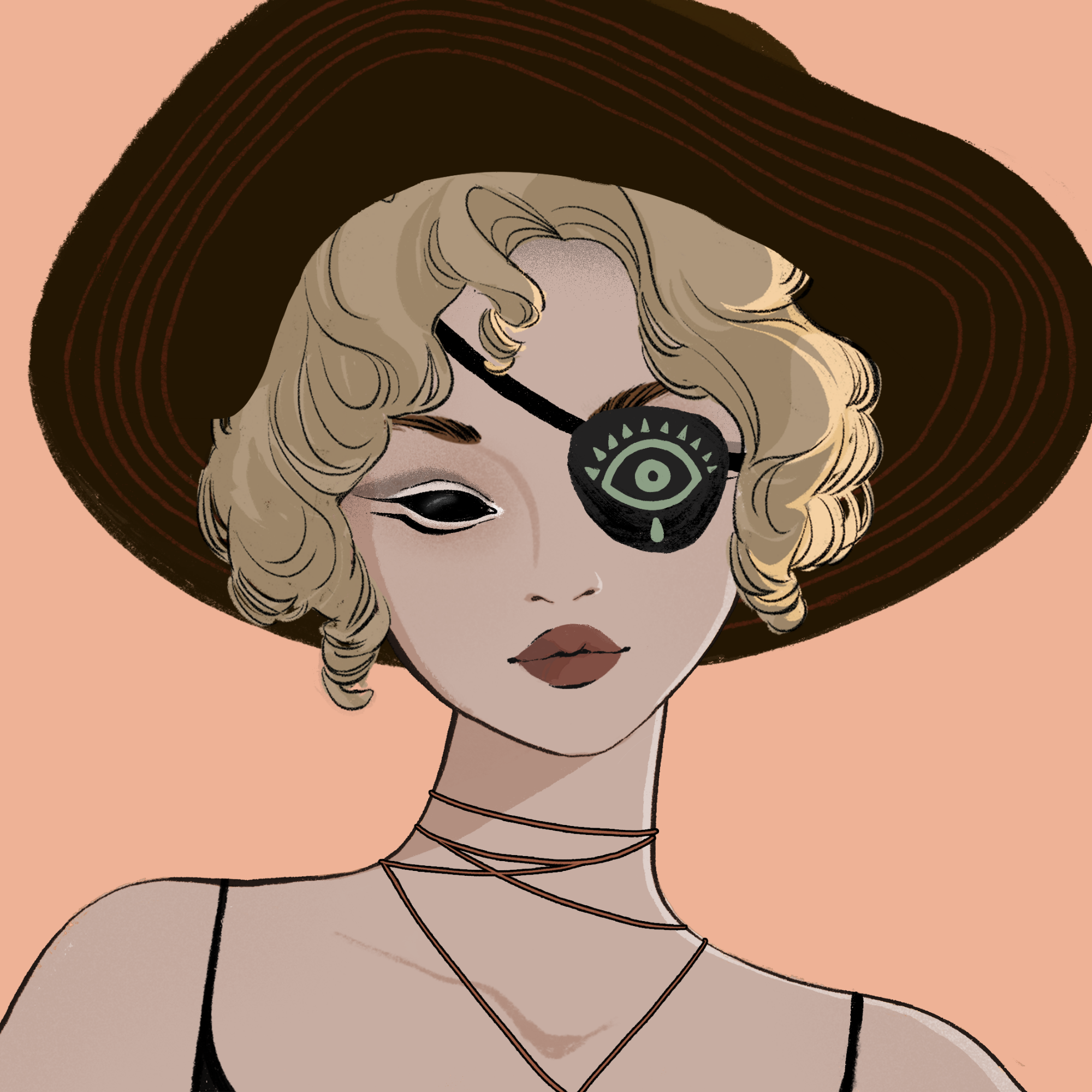 a portrait of Petunia waterfall