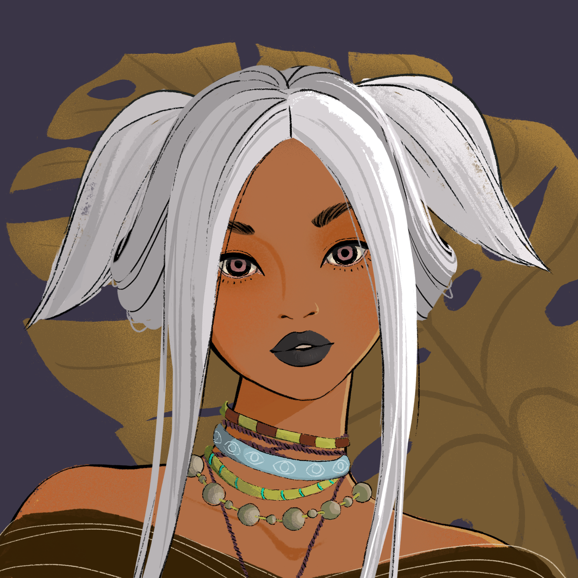 a portrait of Lila the clear