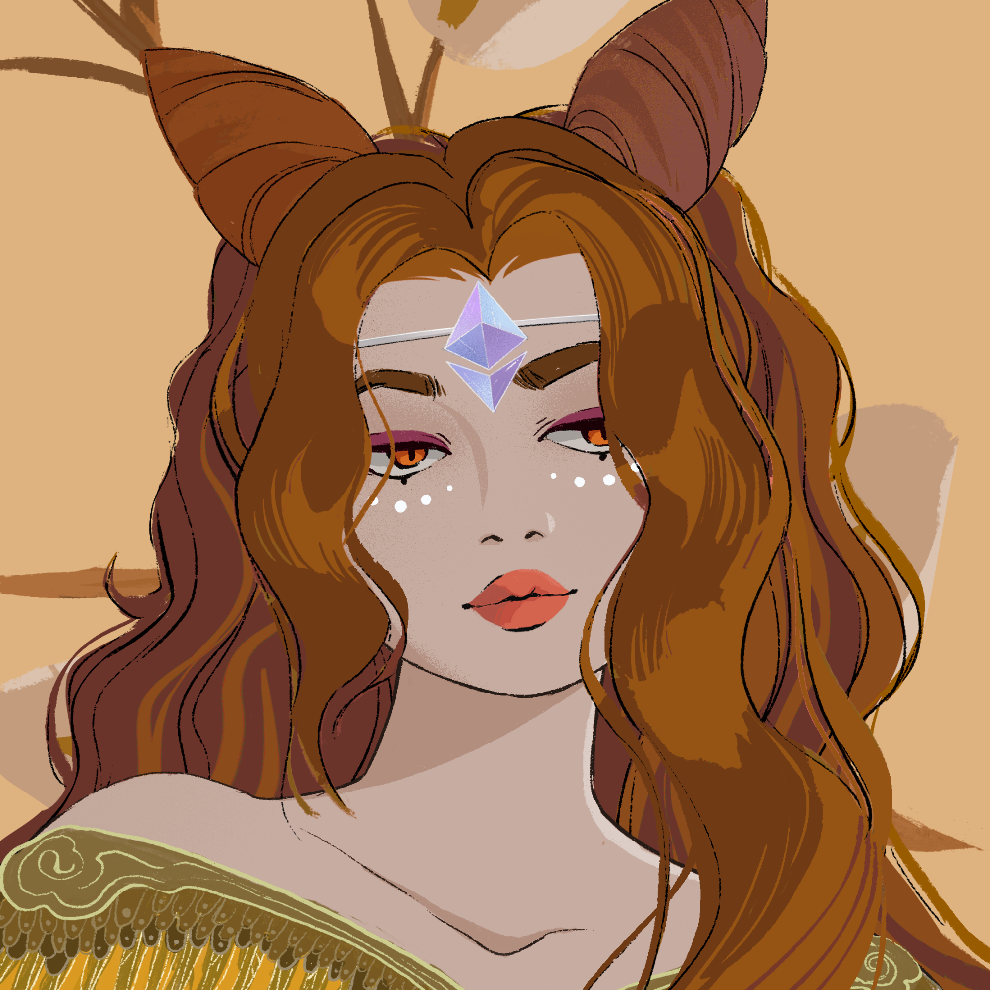 a portrait of Aquamarine vanity