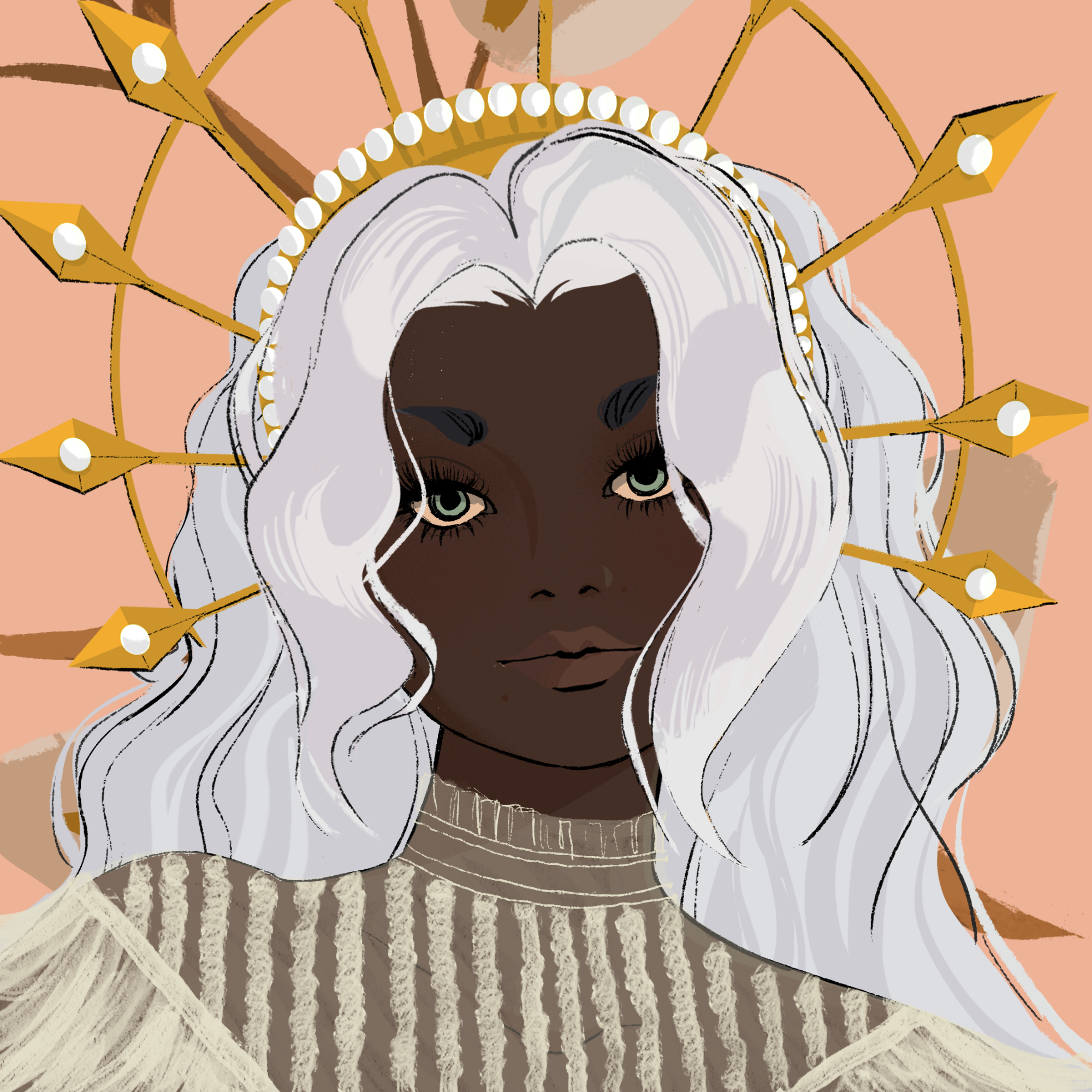 a portrait of Harmony, the luscious bangle