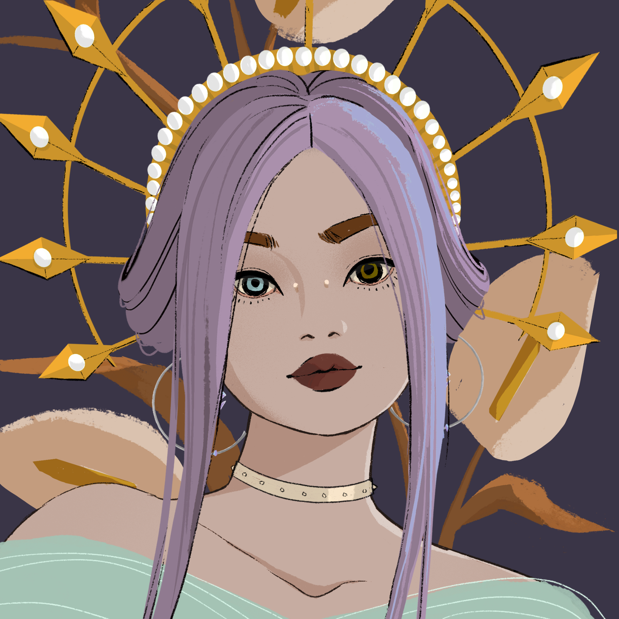 a portrait of Mademoiselle madrigal