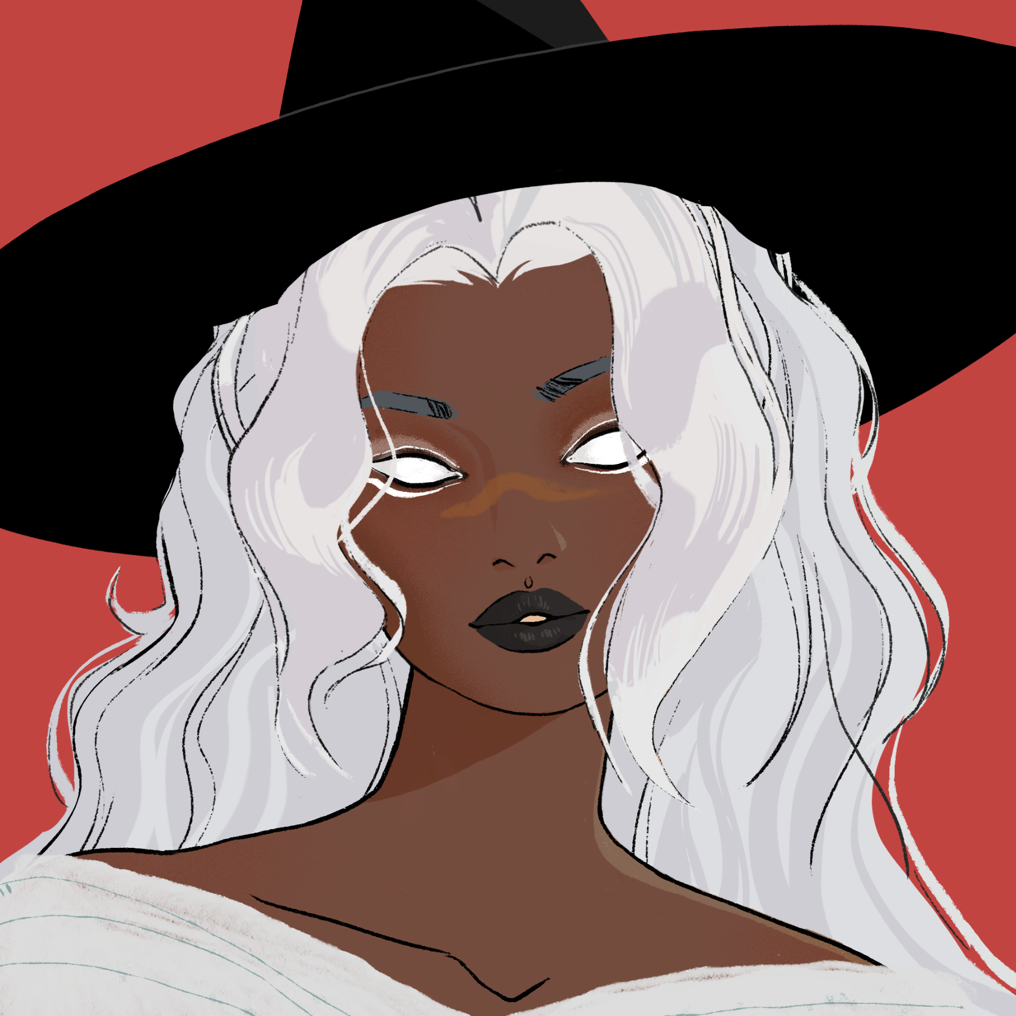 a portrait of Jasmine of the wastes