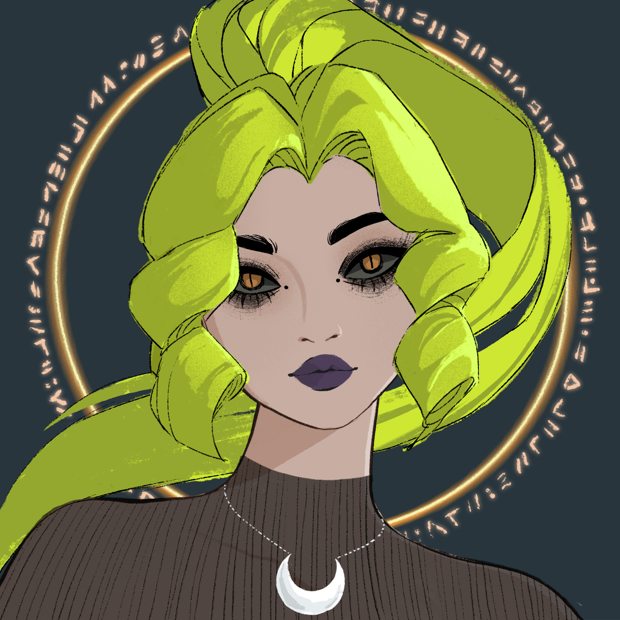 a portrait of Hydra the binary