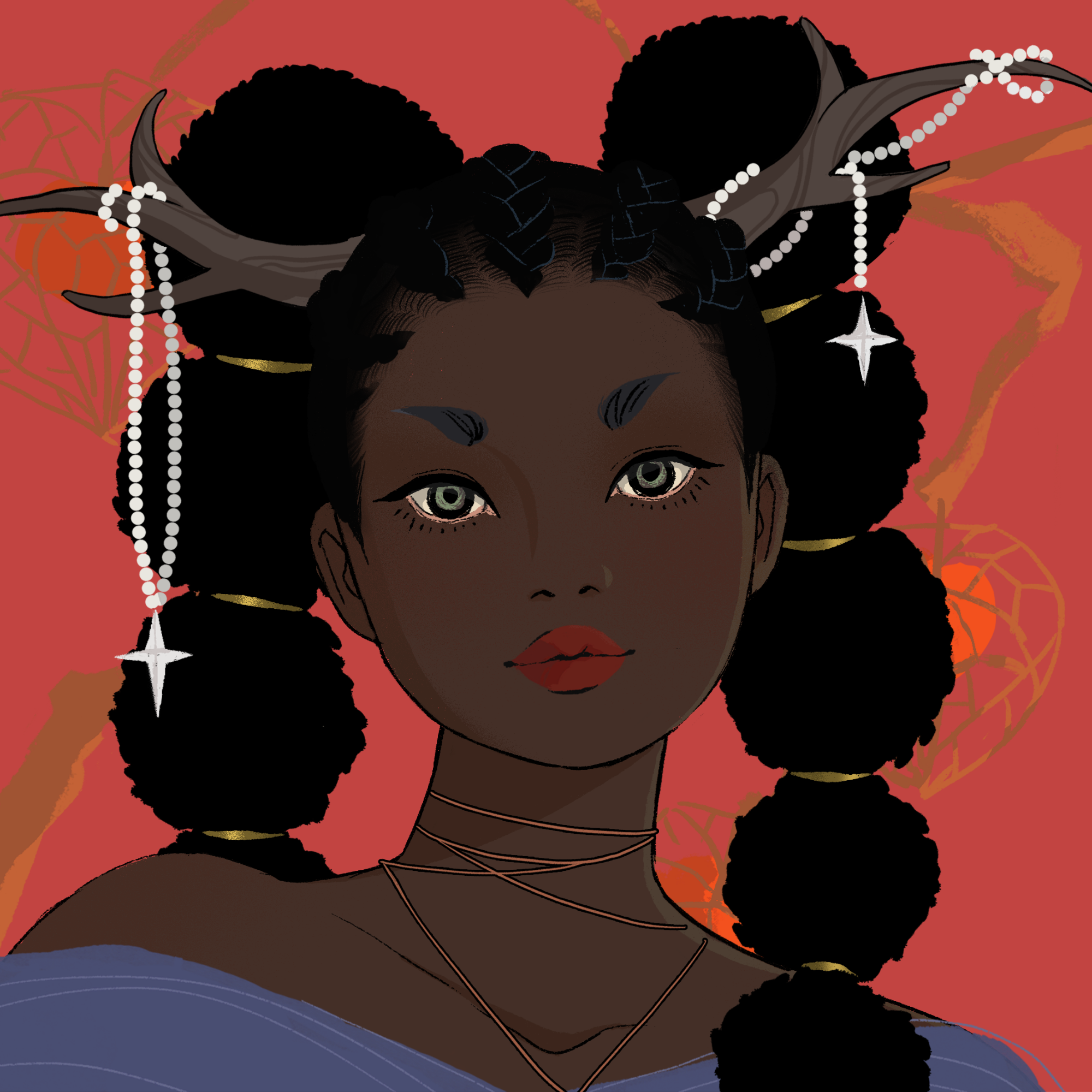 a portrait of Chia, the resonant shovel