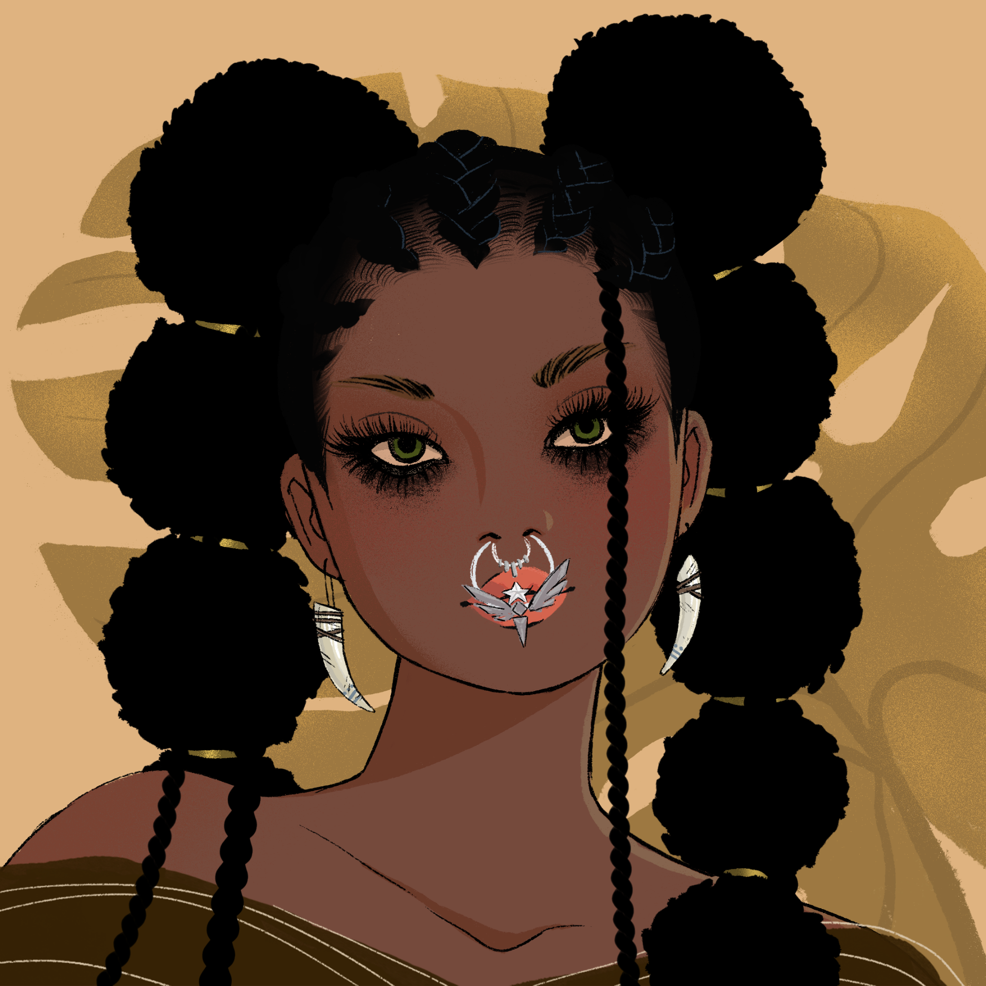 a portrait of Avalanche the insouciant