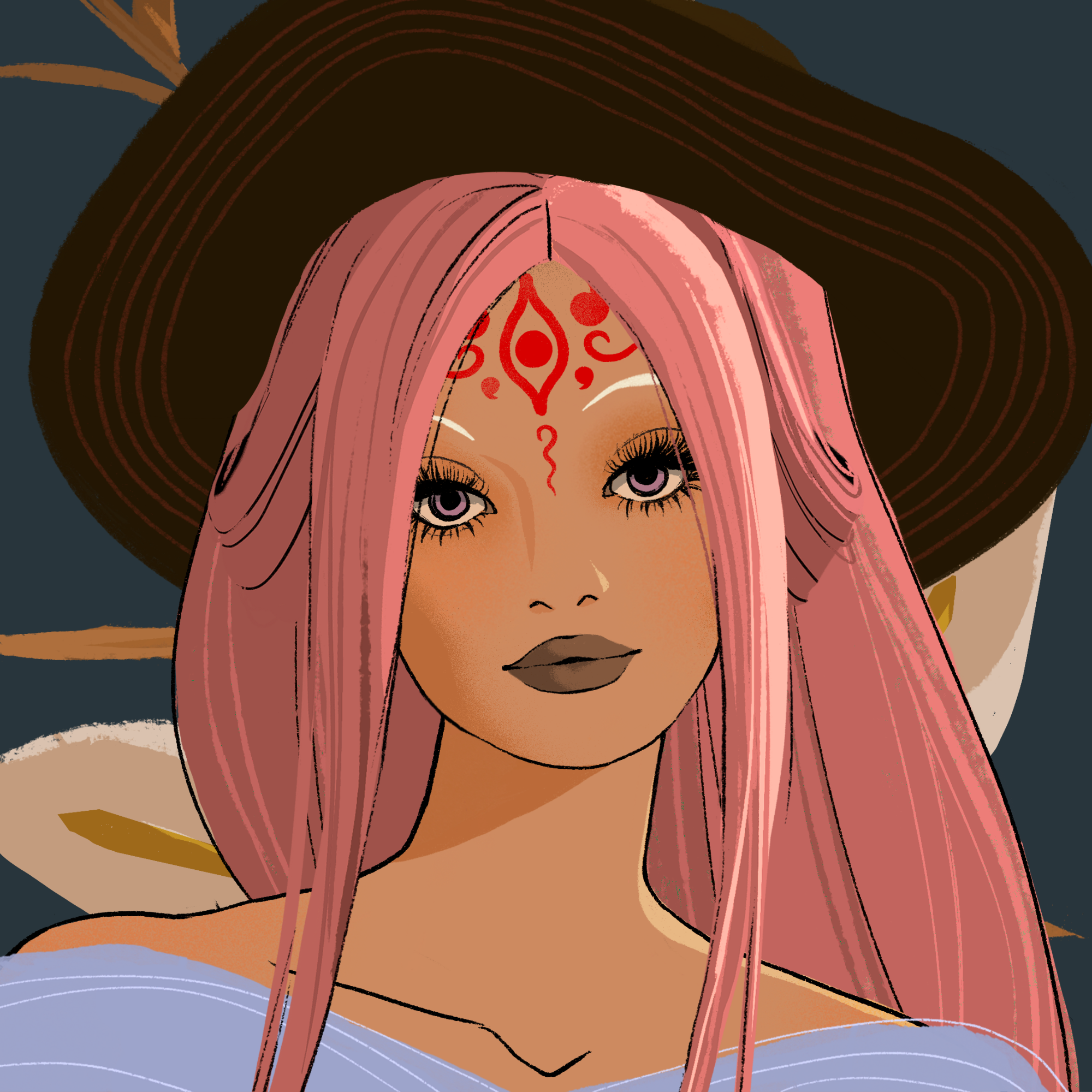 a portrait of Mademoiselle pitaya