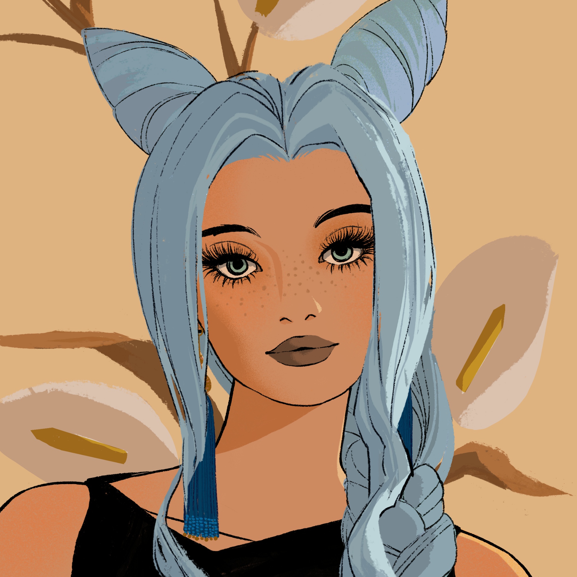 a portrait of Toccata, the well dressed vanity