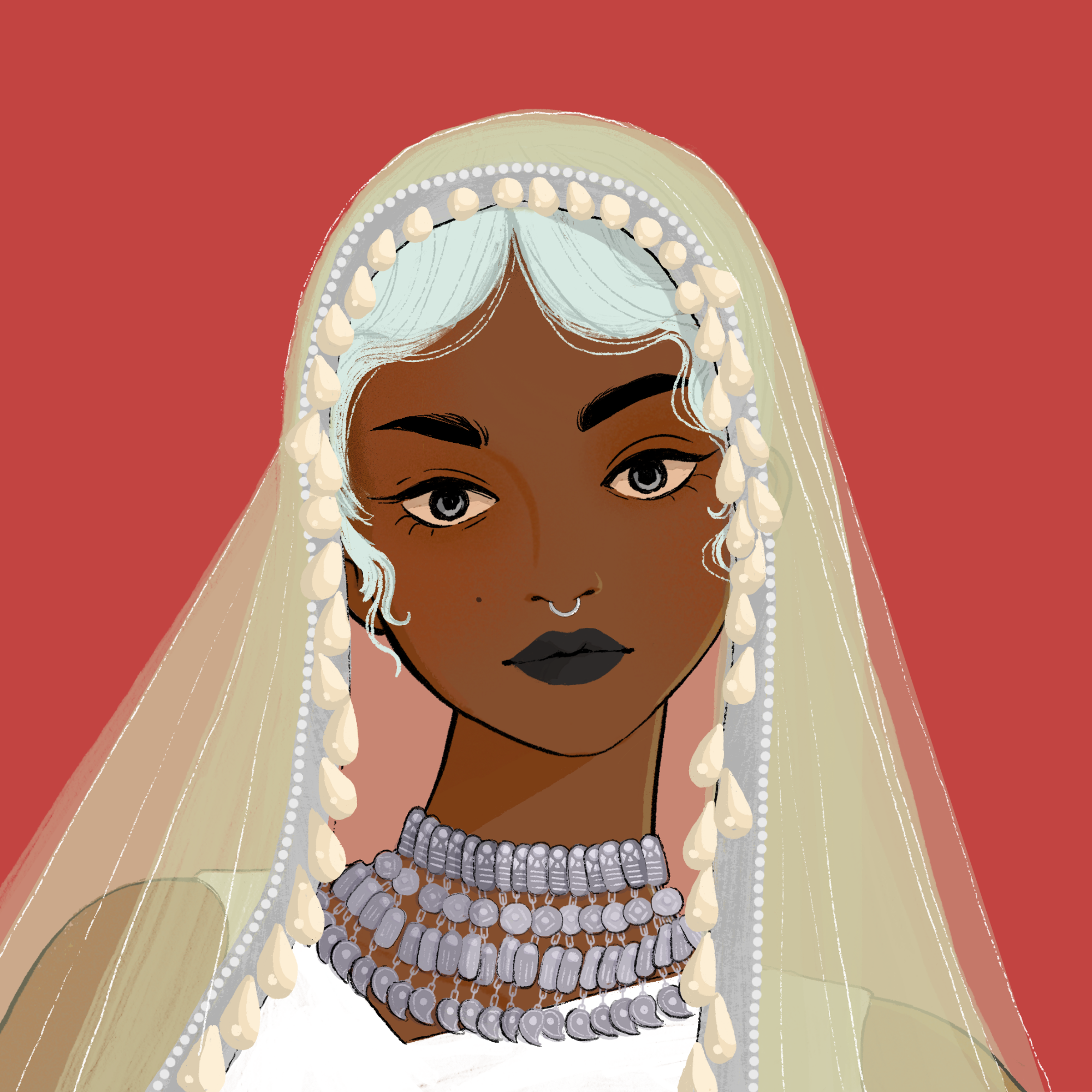a portrait of Monoi, the enchanting throne