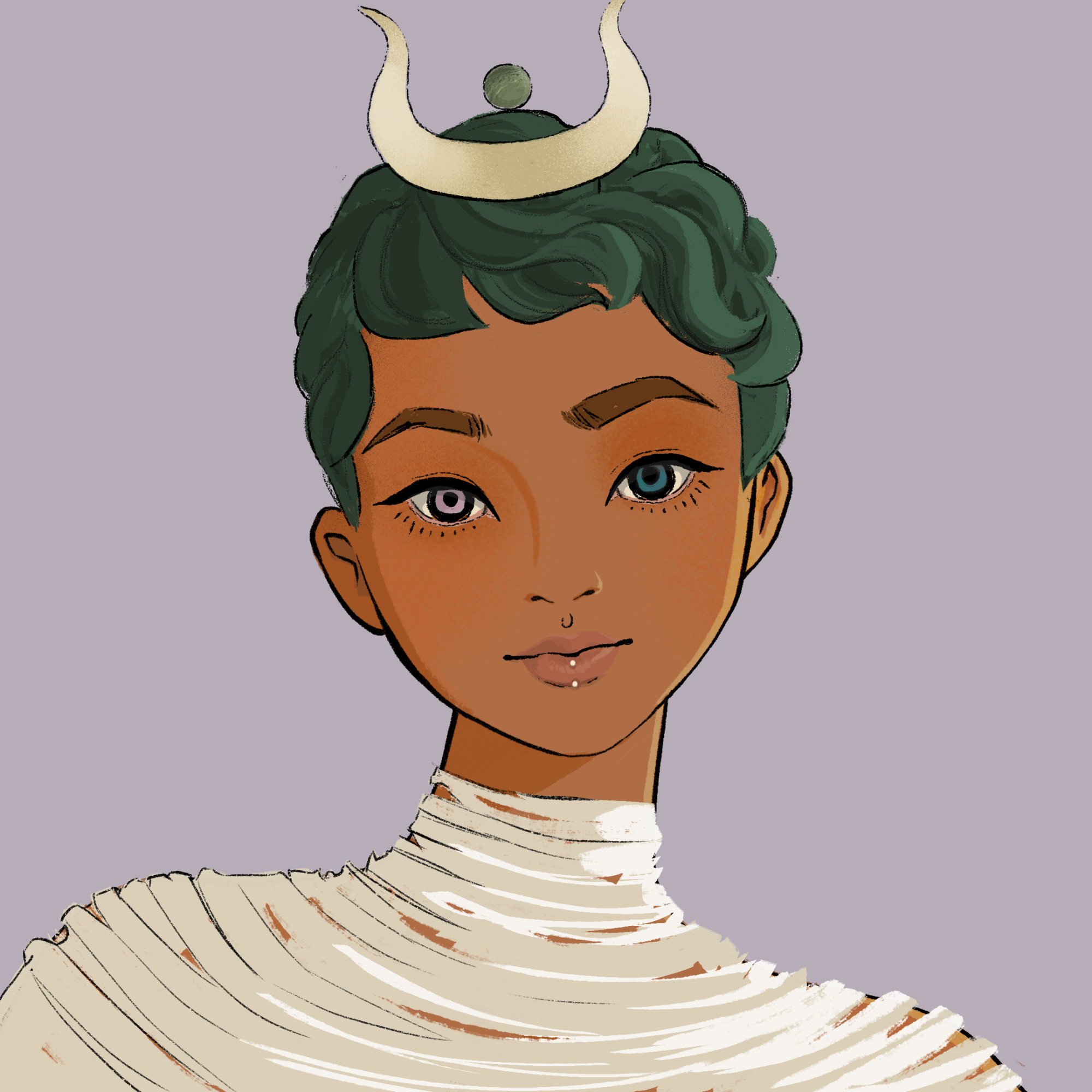 a portrait of Flora the unerring