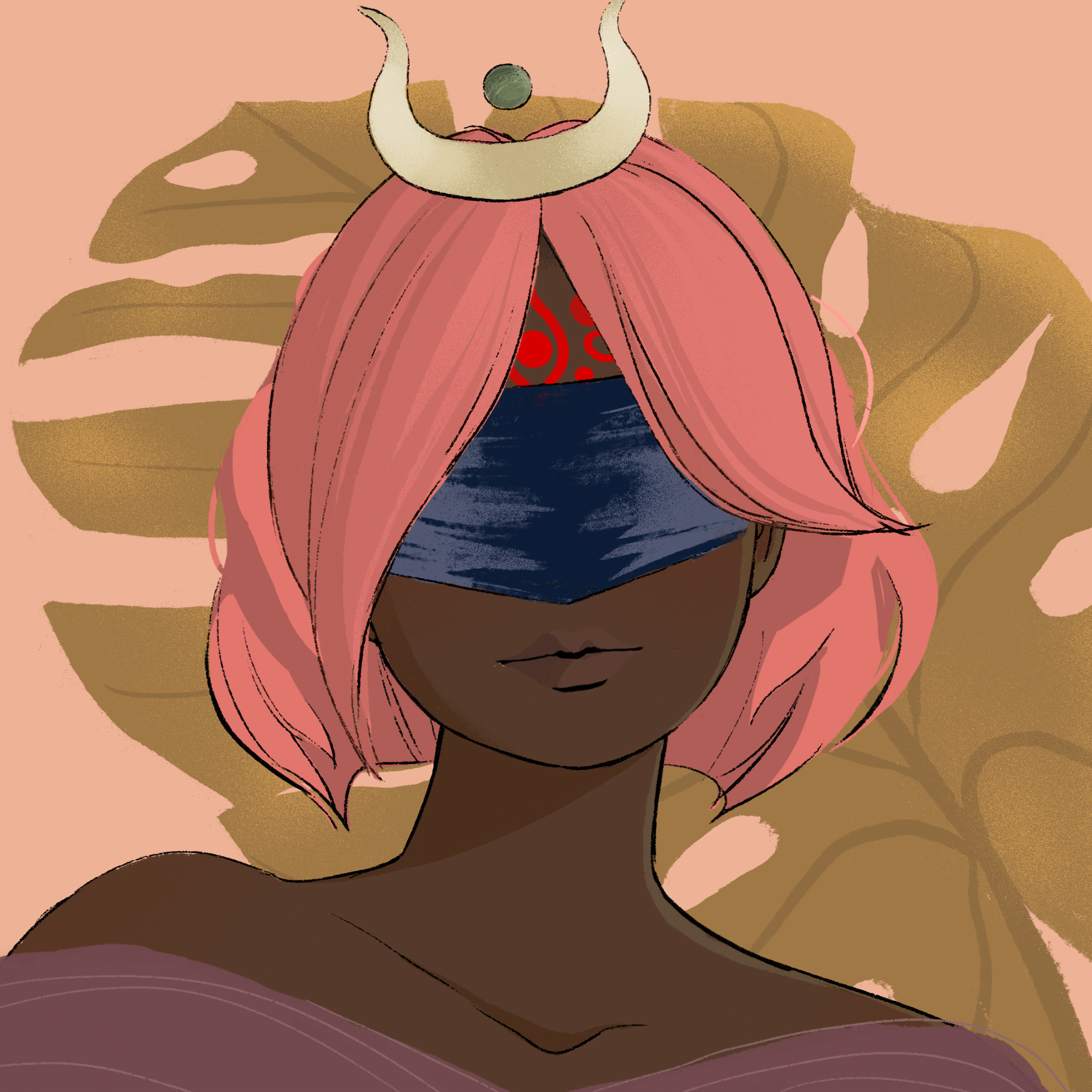 a portrait of Jujube, the effervescent rainbow