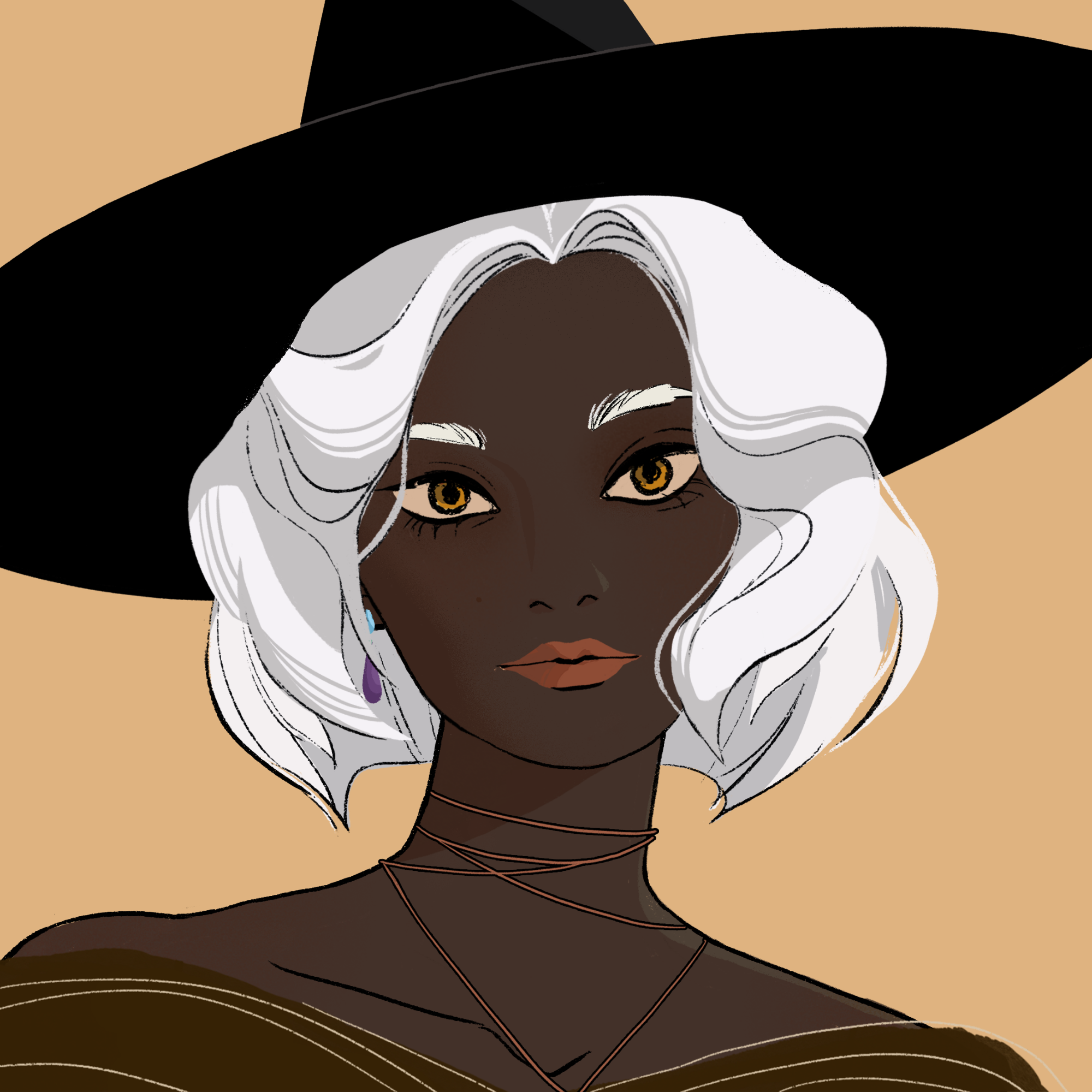 a portrait of Kikai fire flower