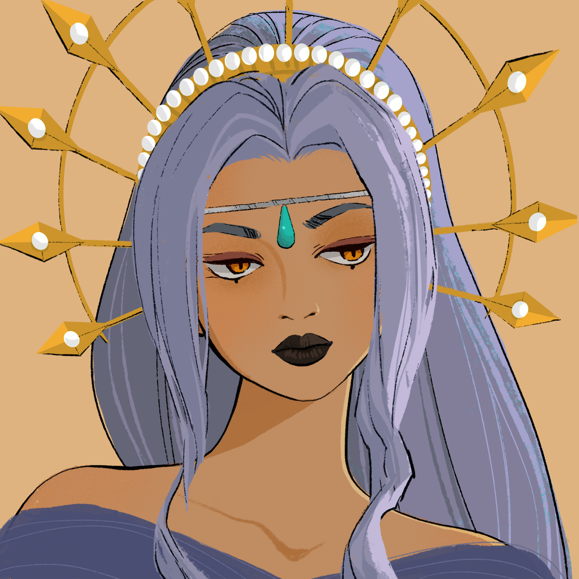 a portrait of Lily the suggestive