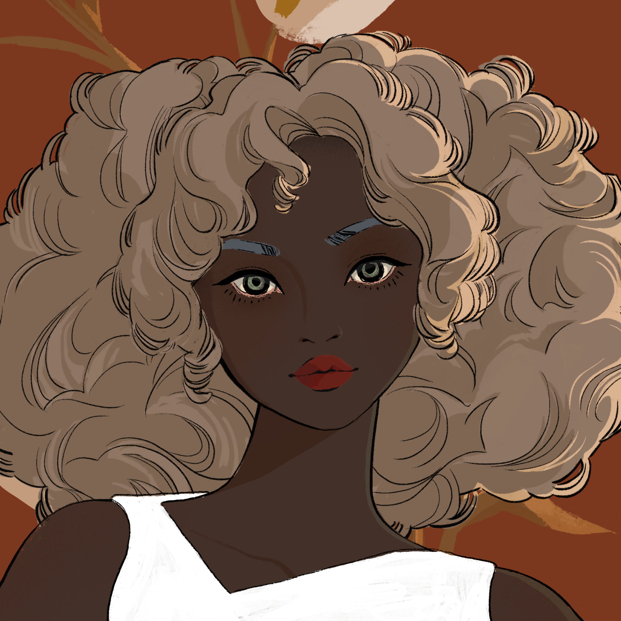 a portrait of Morganite, the stimulating porcelain