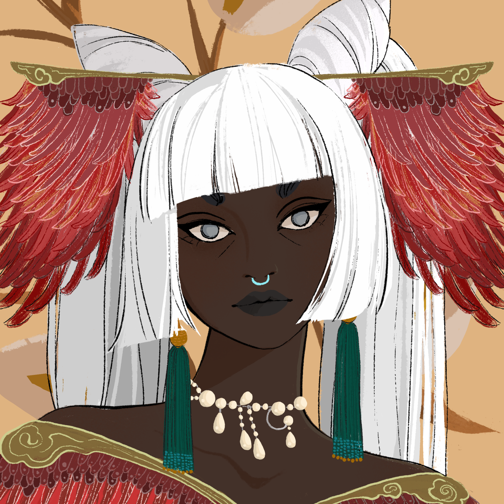 a portrait of Mademoiselle vanity