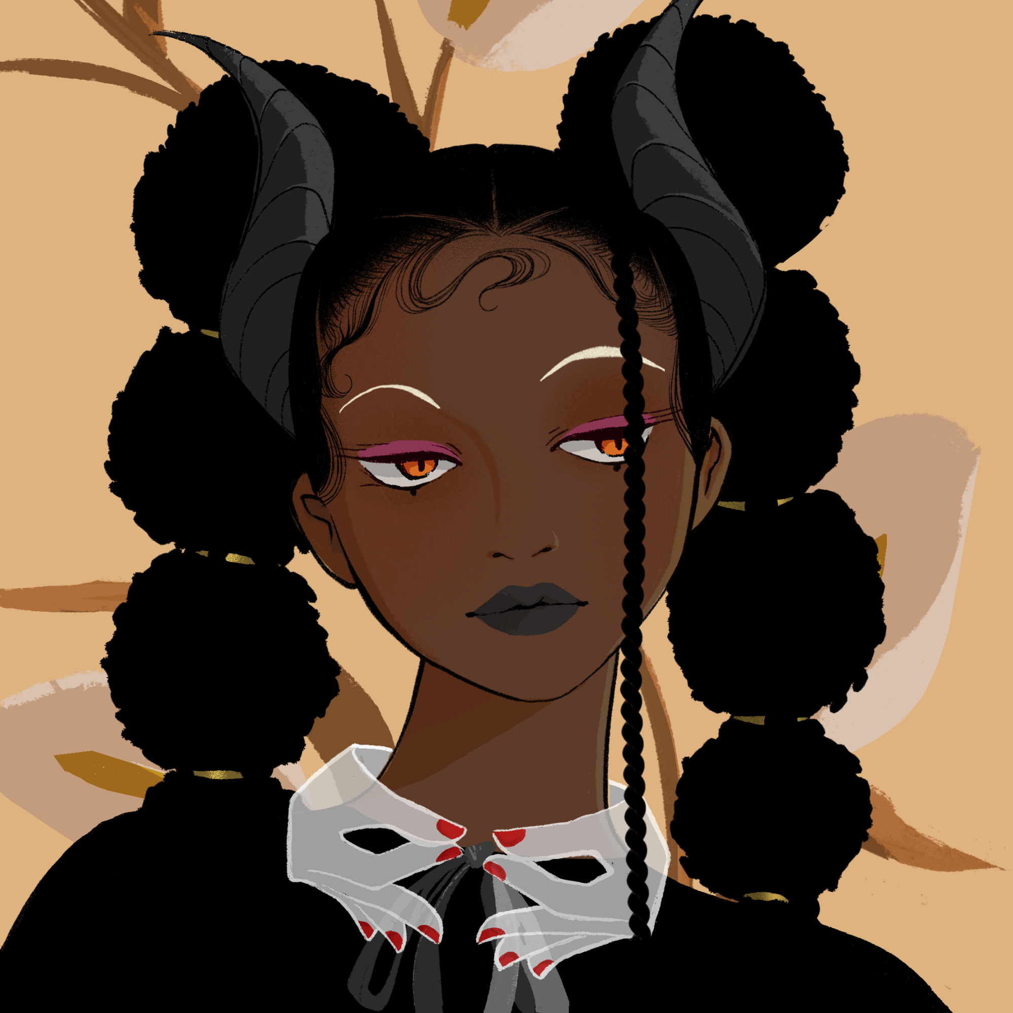 a portrait of Afzelia, the callous revenant