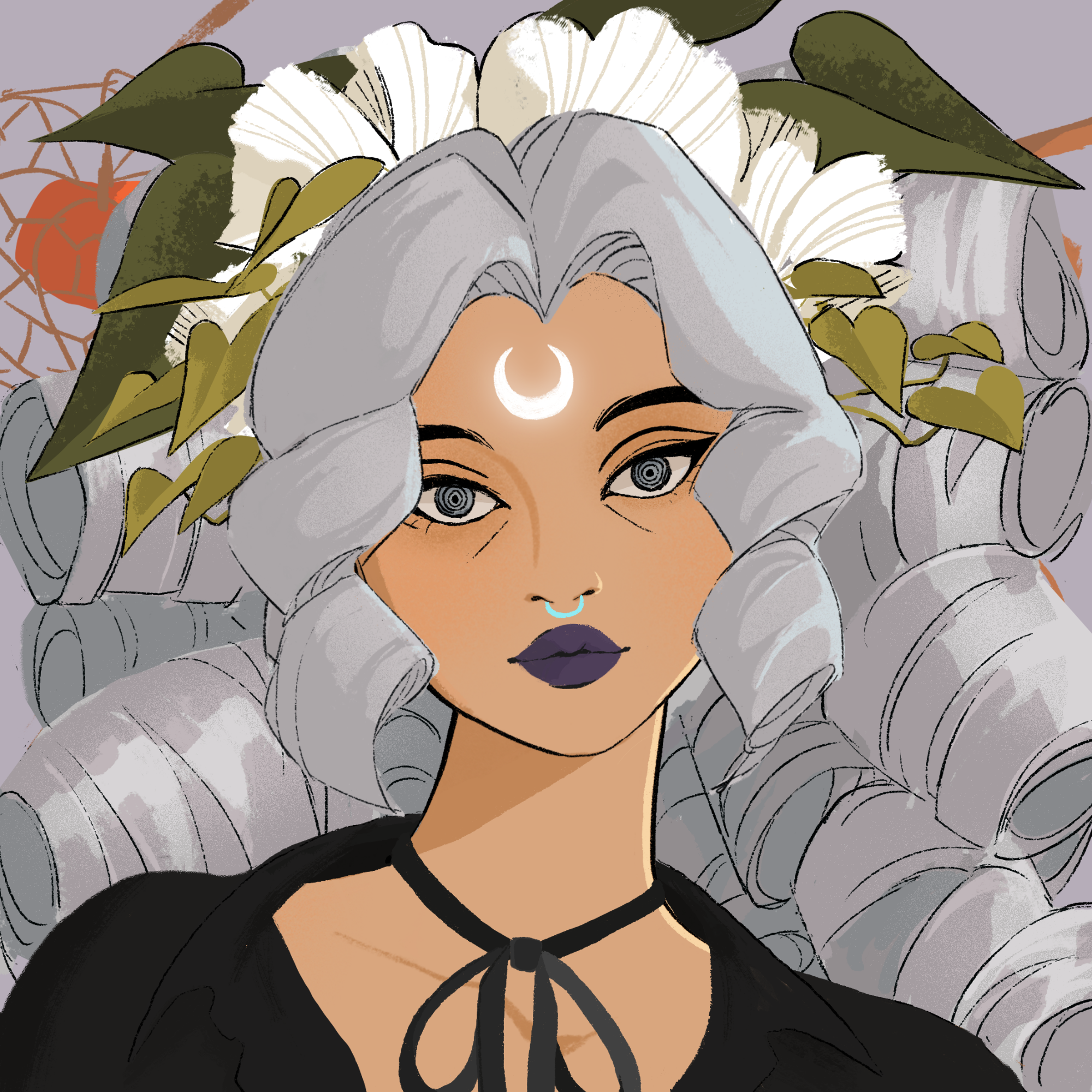 a portrait of Honey the tangled