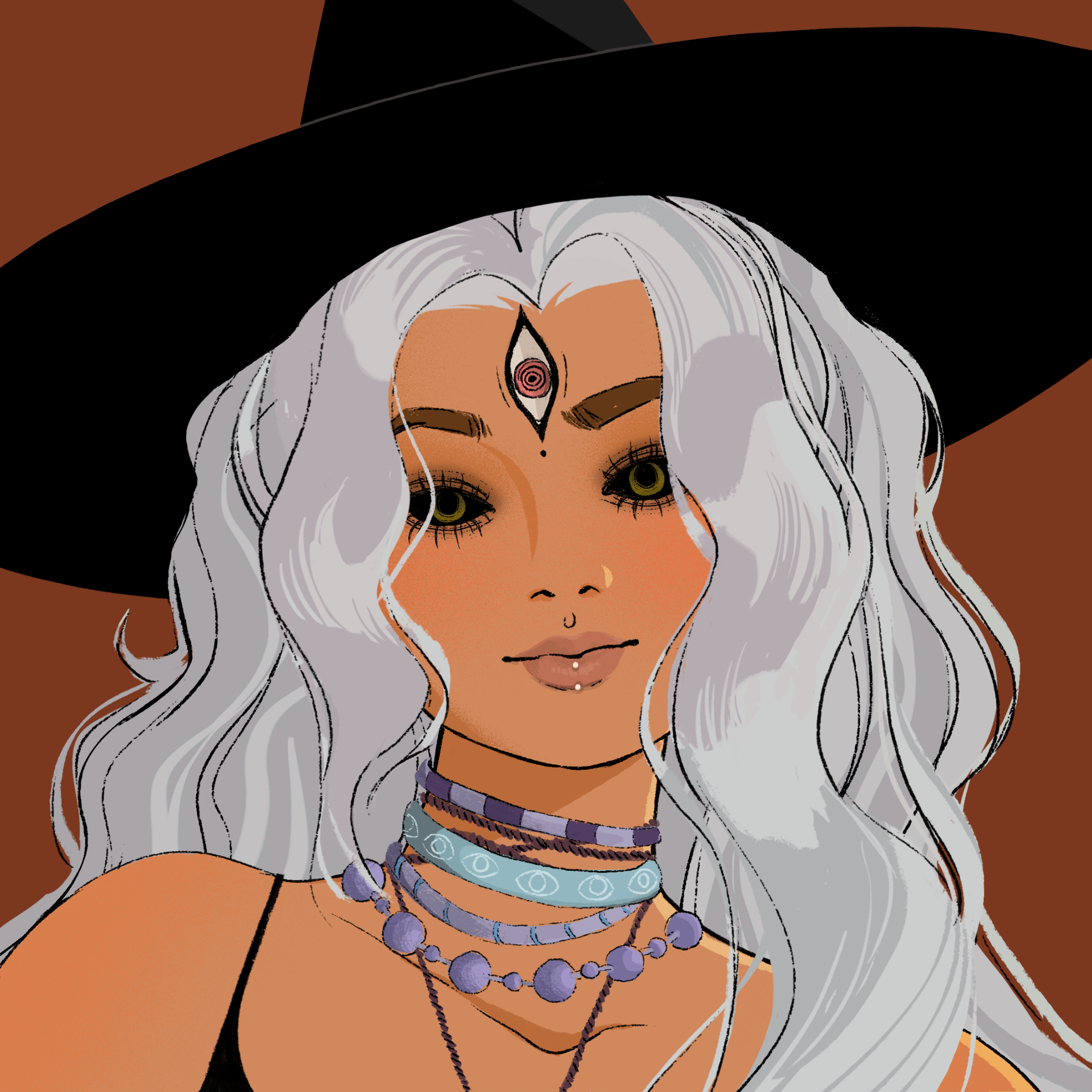 a portrait of The fire flower