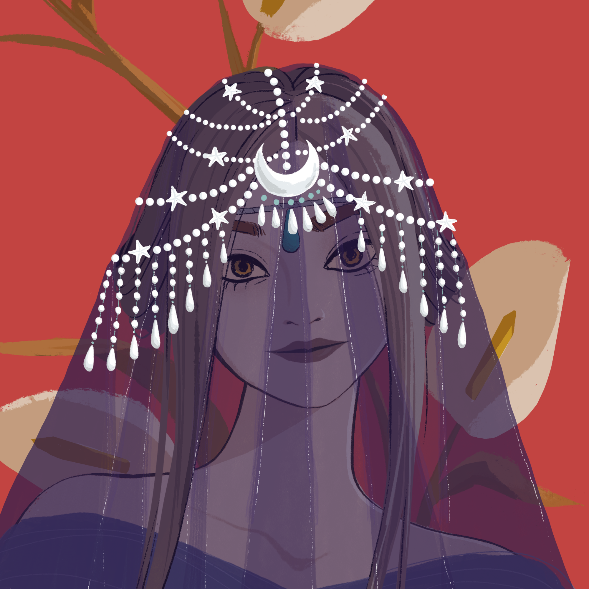 a portrait of Indole, the elegant potpurri