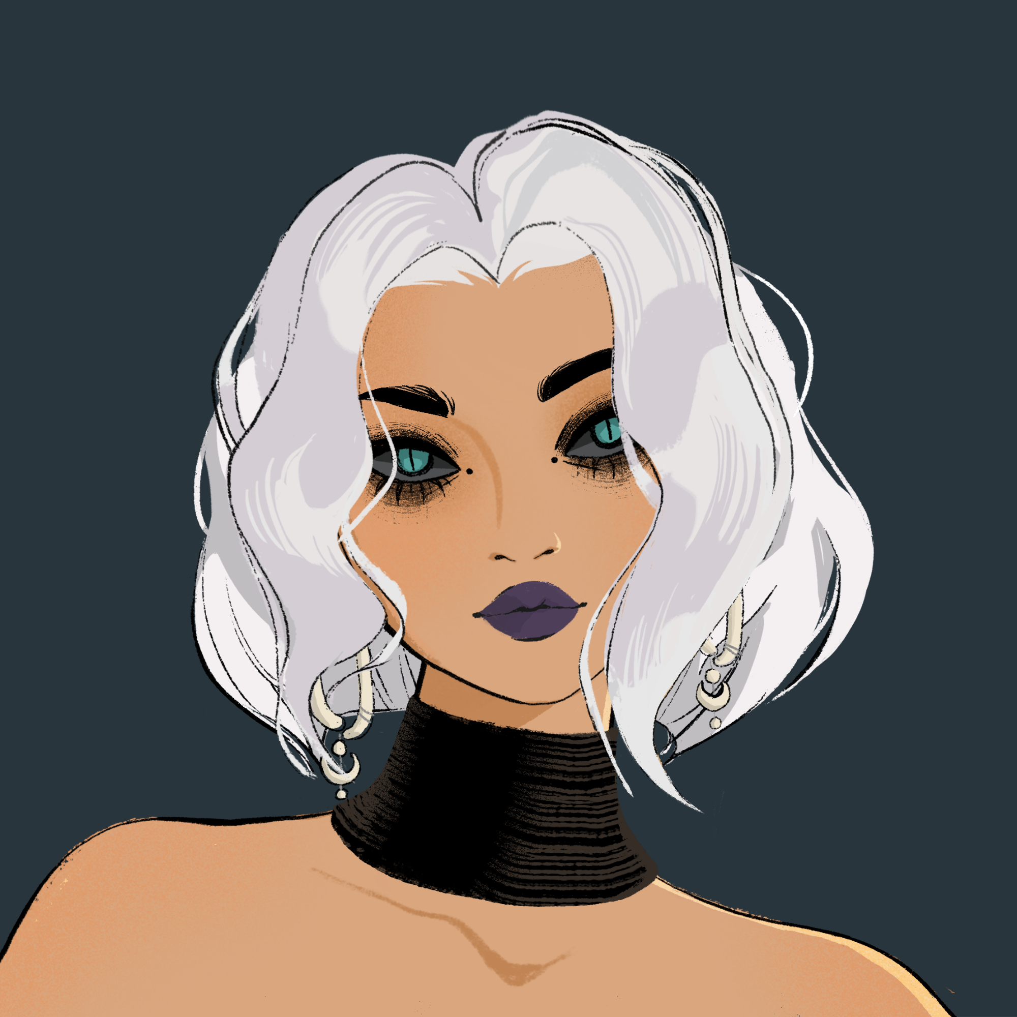 a portrait of Fluorine headstone