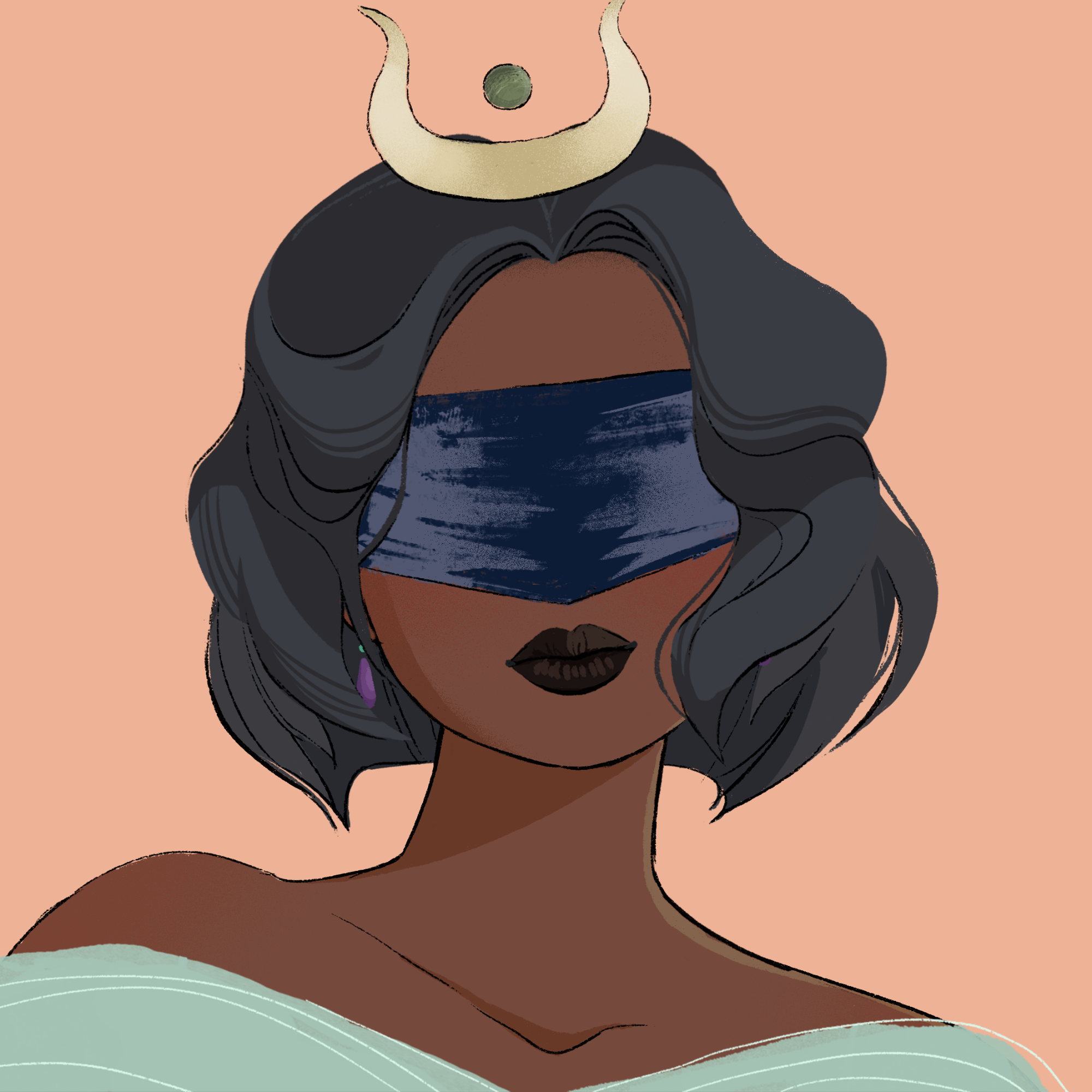 a portrait of Lady apple