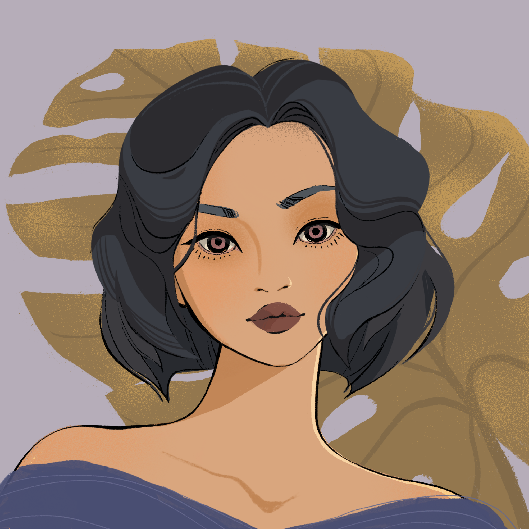 a portrait of Avocado the calm