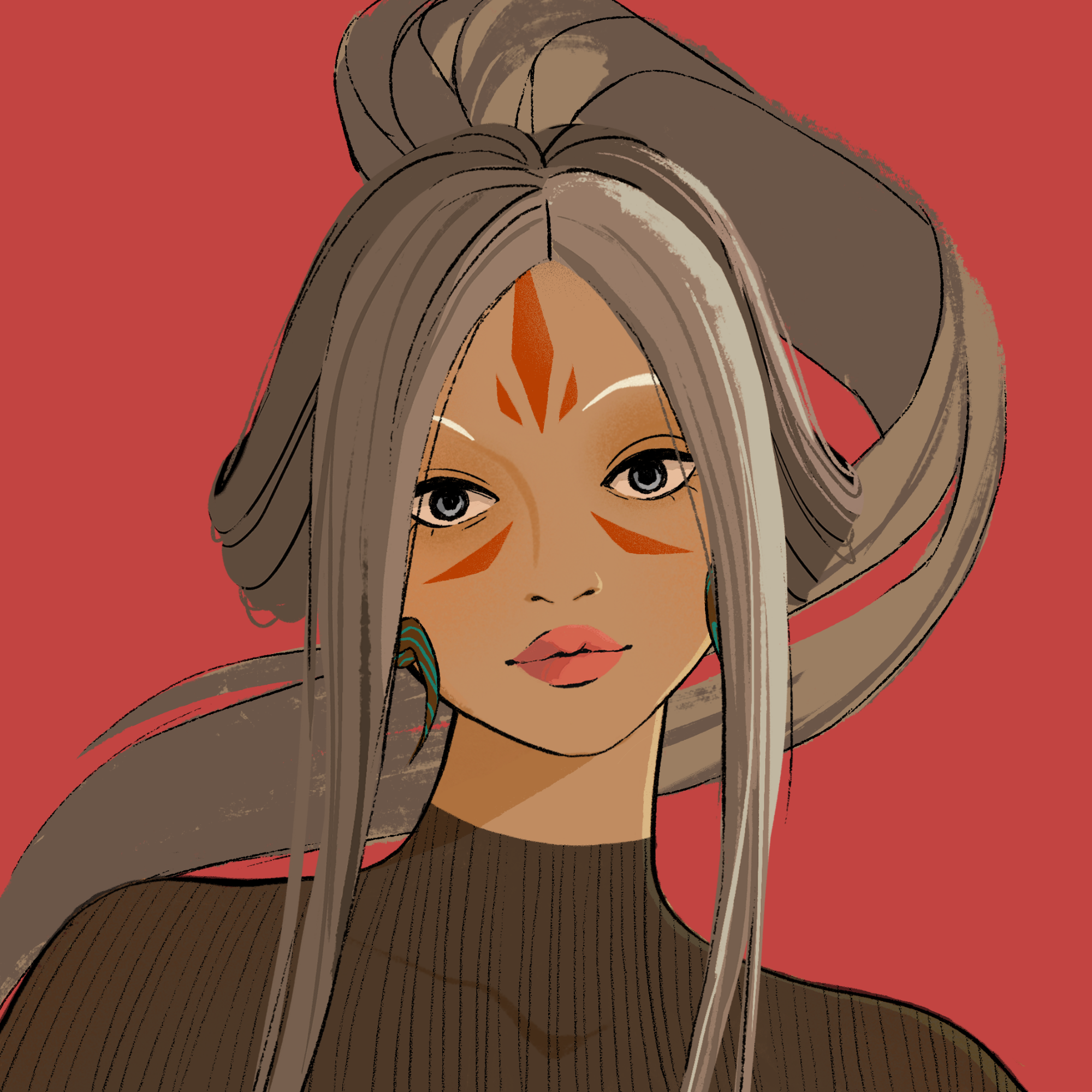 a portrait of Iraya, the hazardous roman candle