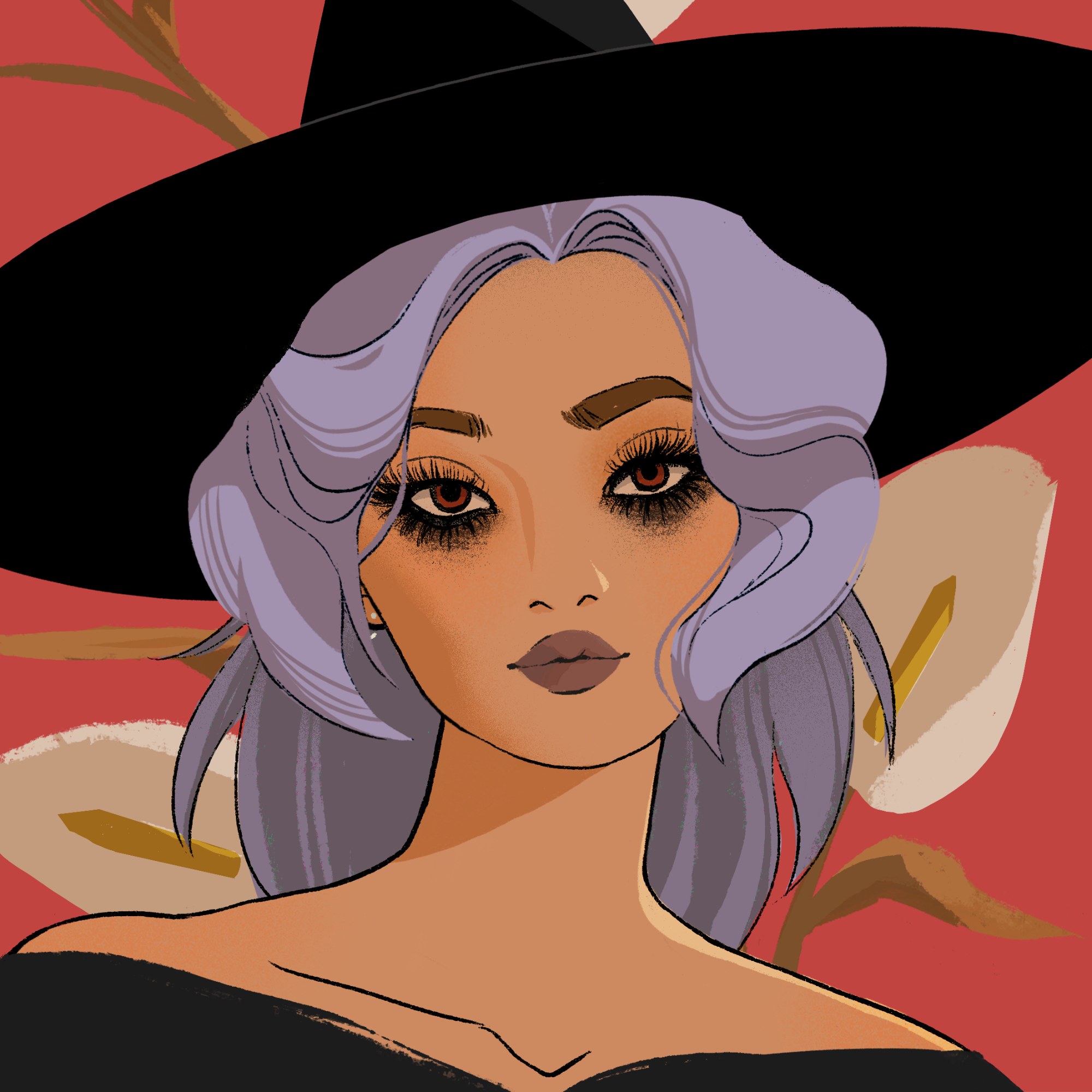 a portrait of Daisetsu, the mischievous ember